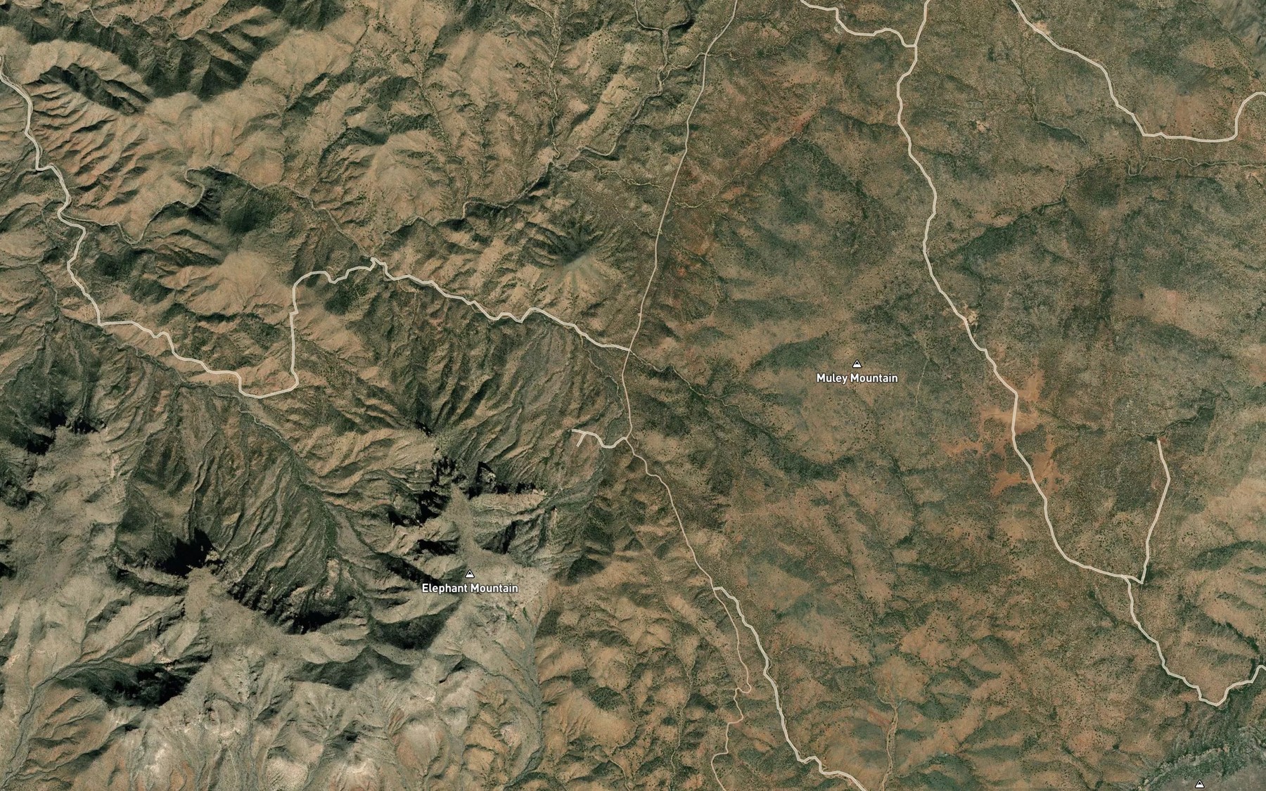 Satellite map of the Arrowhead Spring