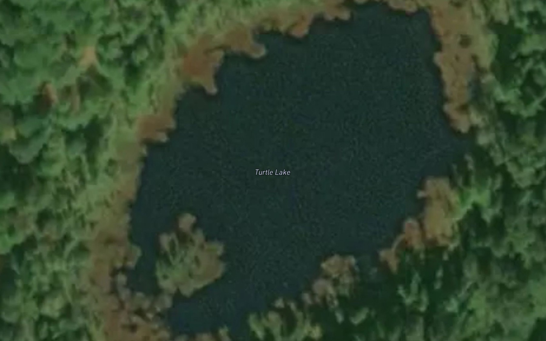 Satellite map of the Turtle Lake
