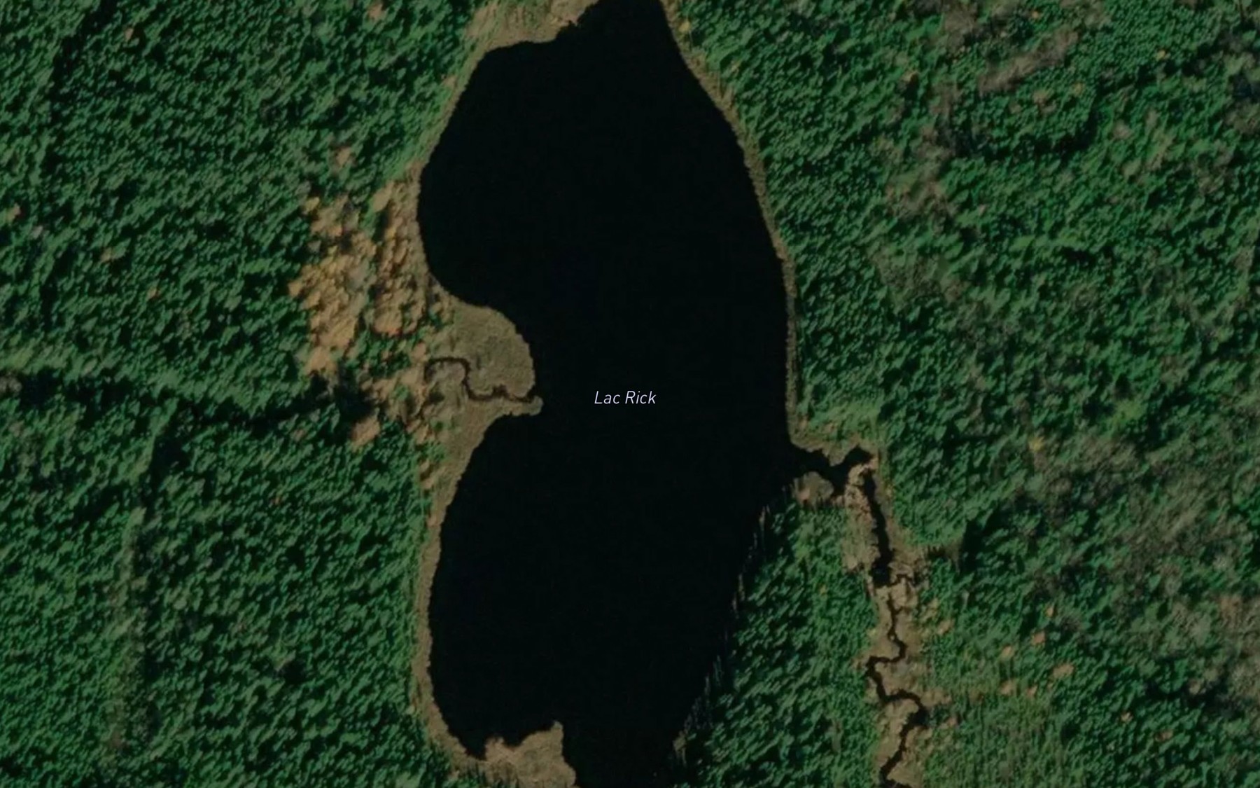 Satellite map of the Lac Rick