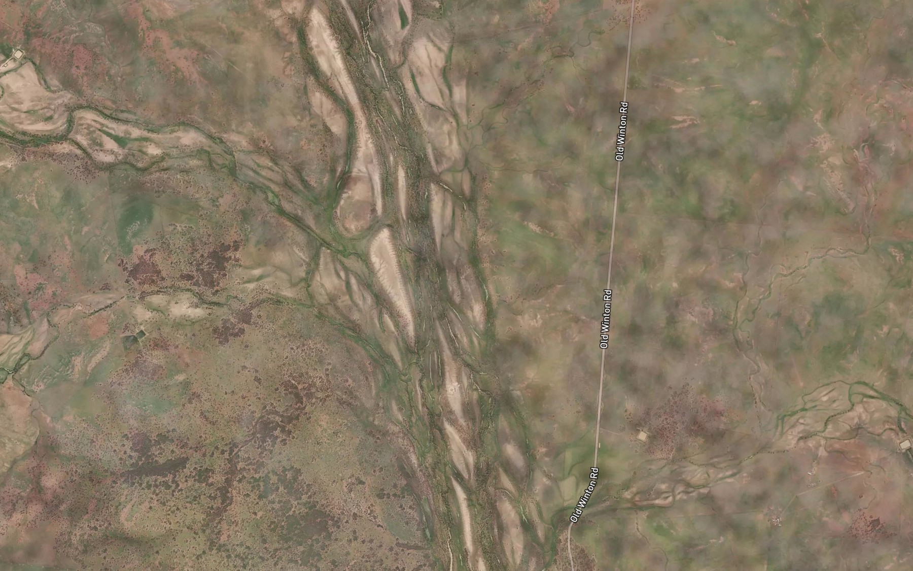 Satellite map of the McLaughlan Creek