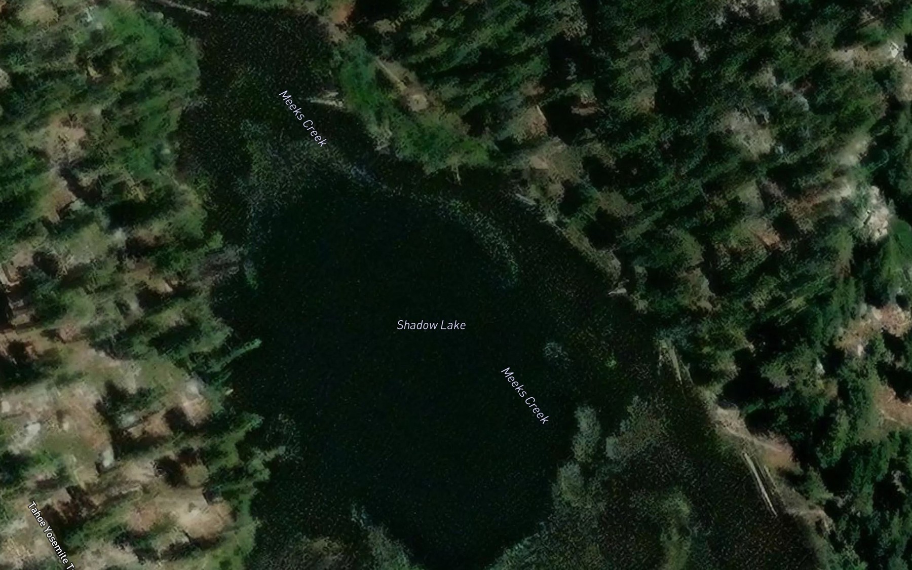 Satellite map of the Shadow Lake