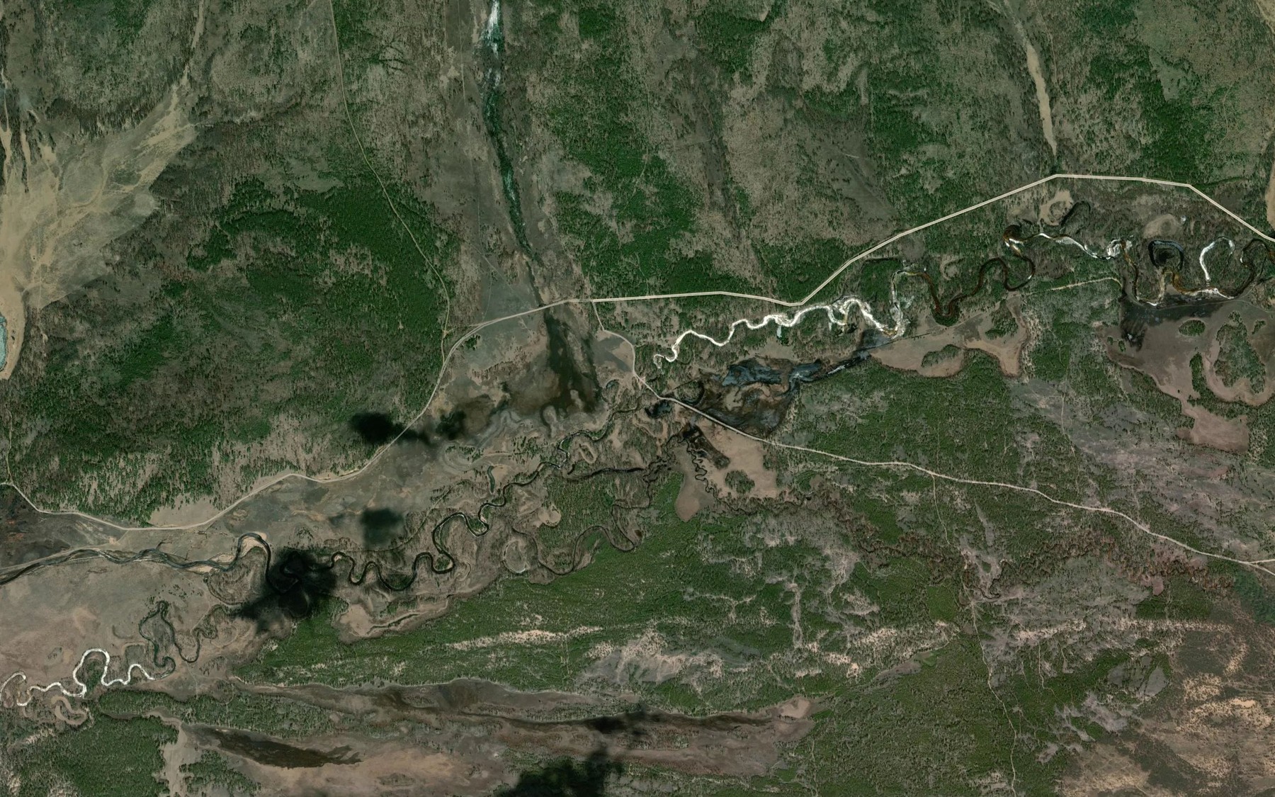 Satellite map of the Arshan-Gorkhon