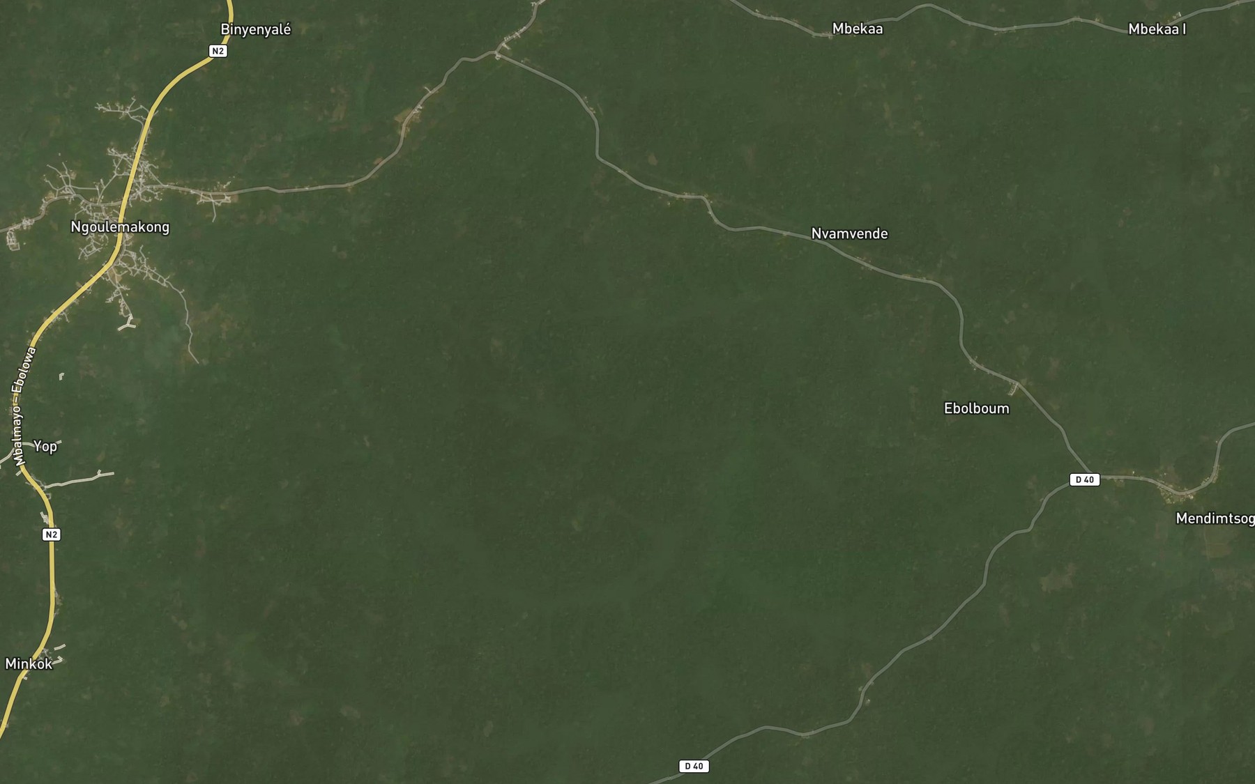 Satellite map of the Nkobo