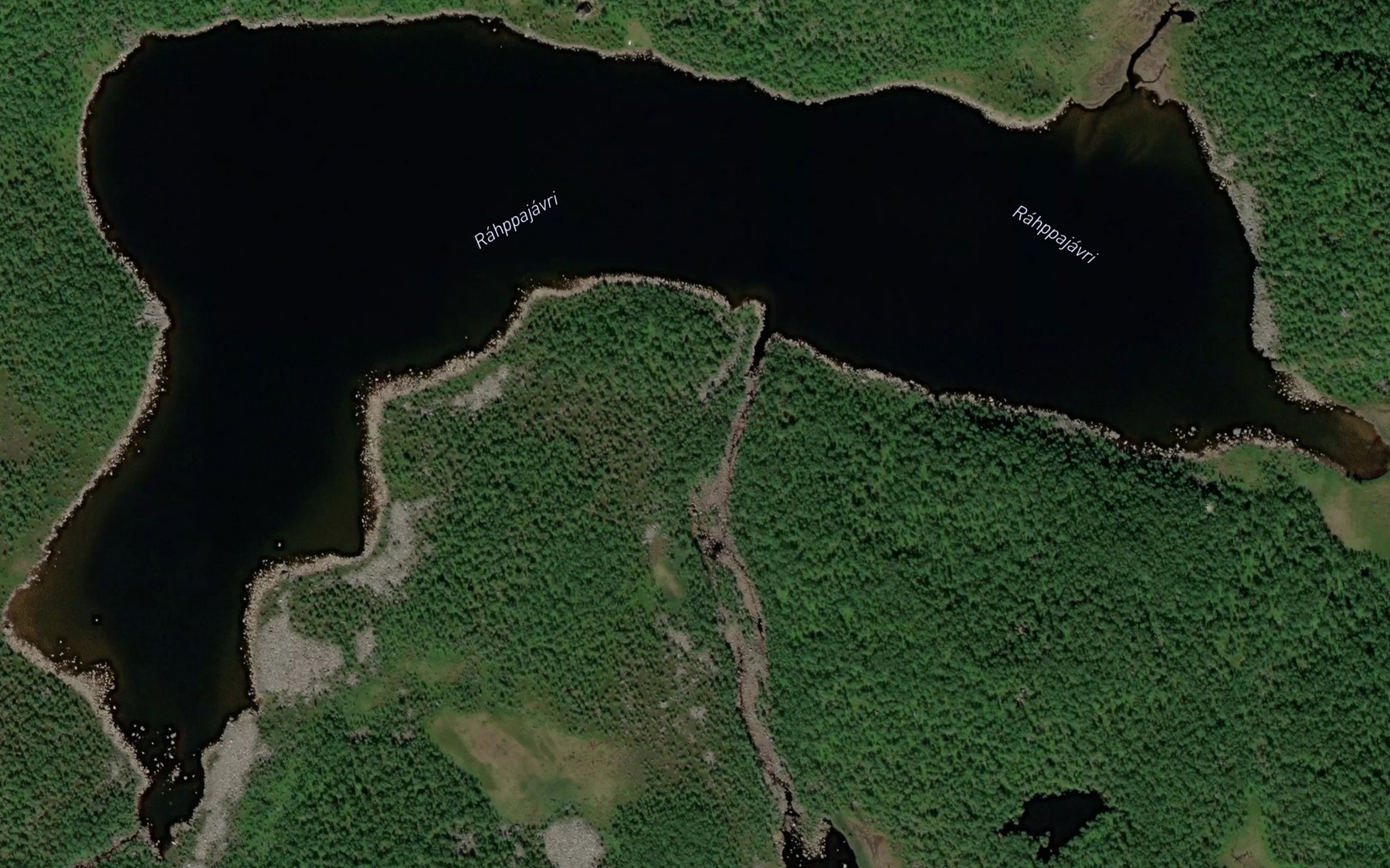 Satellite map of the Haukedalsvatnet
