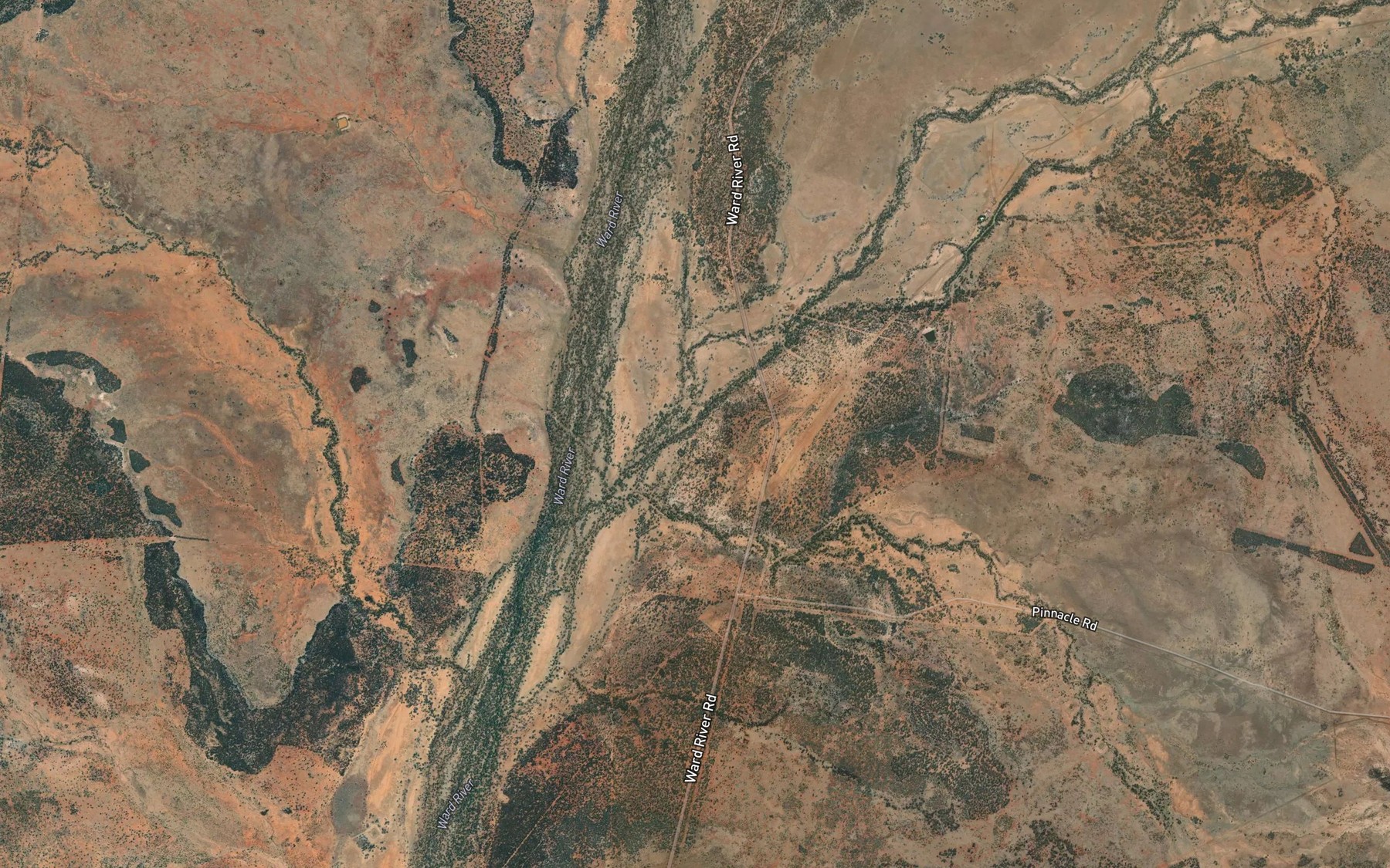 Satellite map of the Buckey Creek