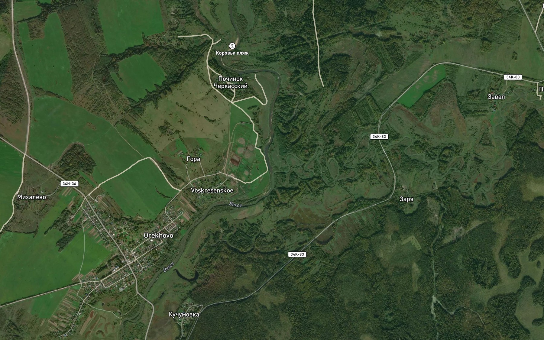 Satellite map of the Nolya