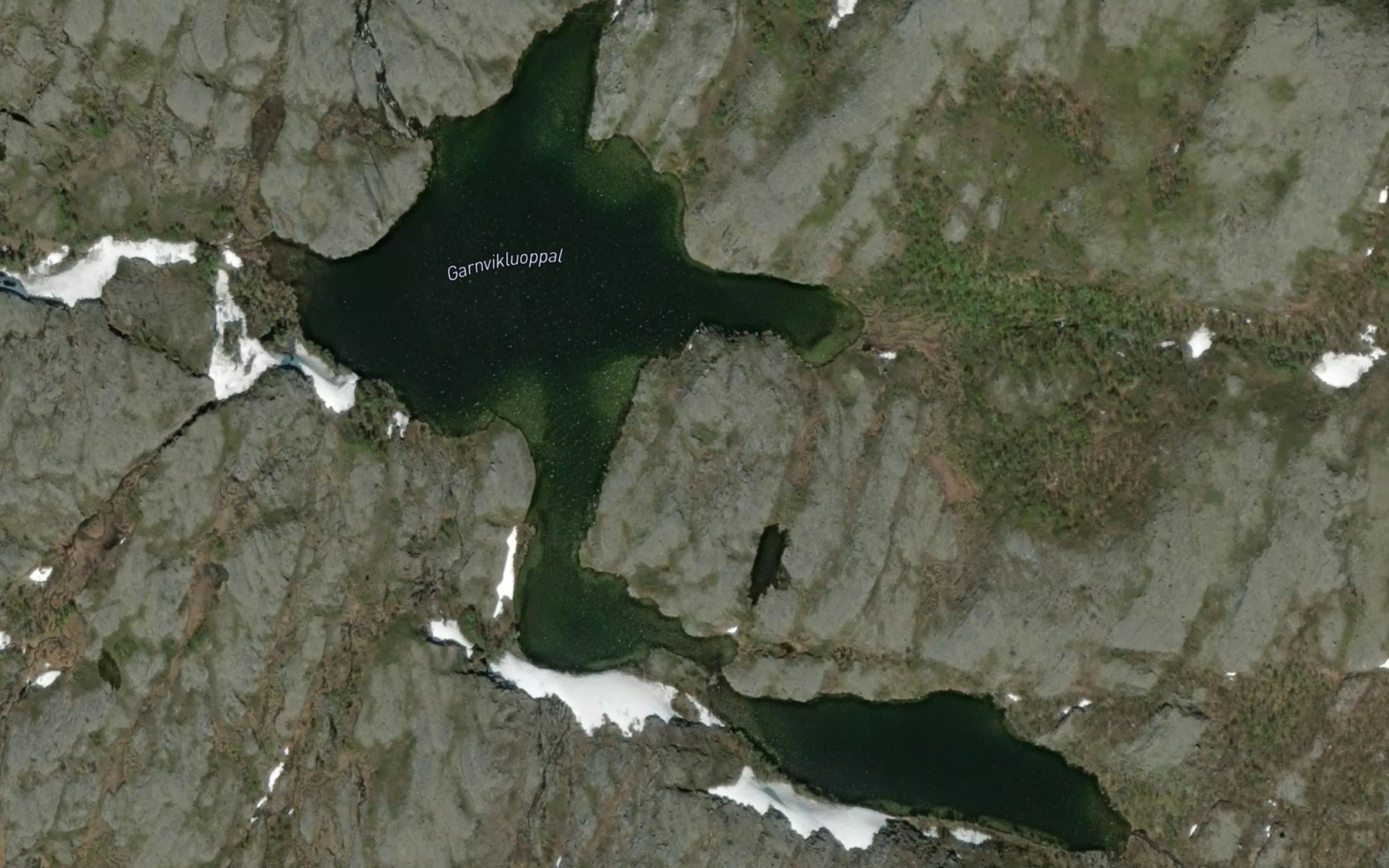 Satellite map of the Garnvikluoppal