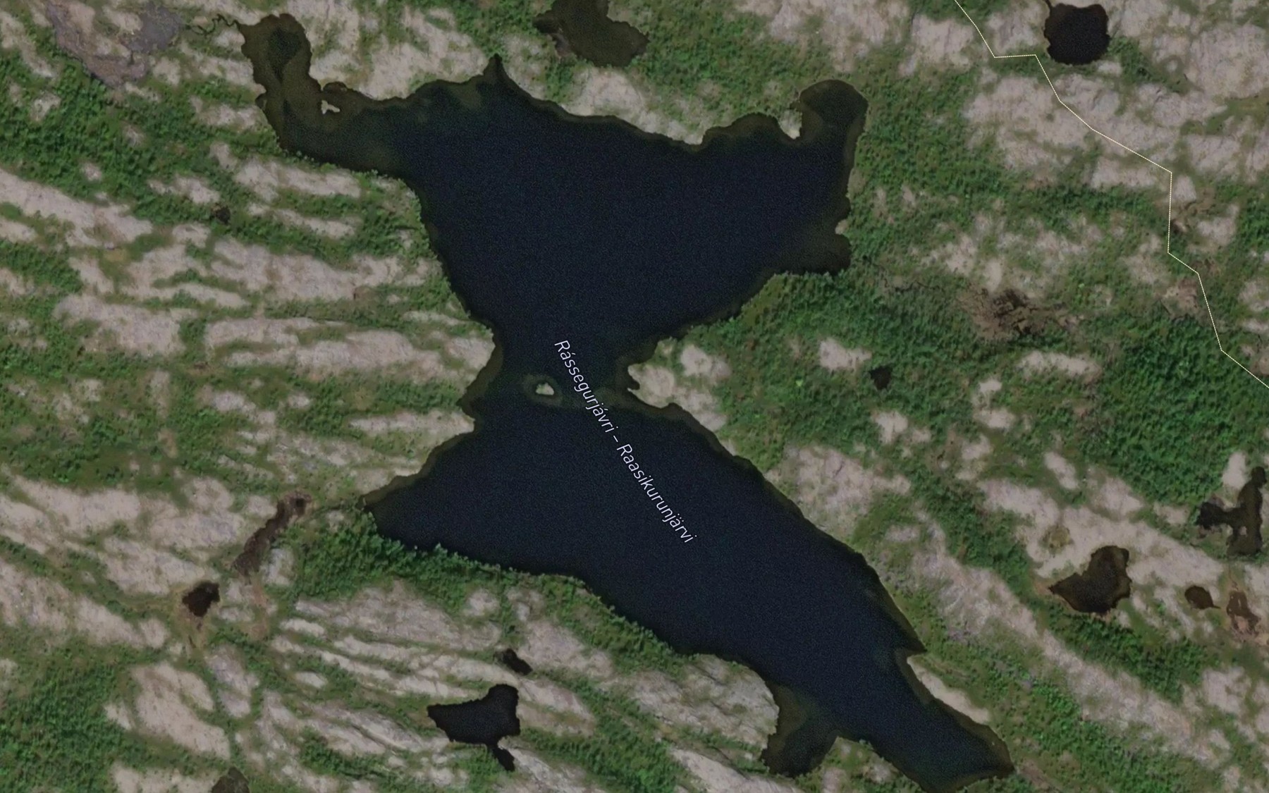 Satellite map of the Rassegurjavri