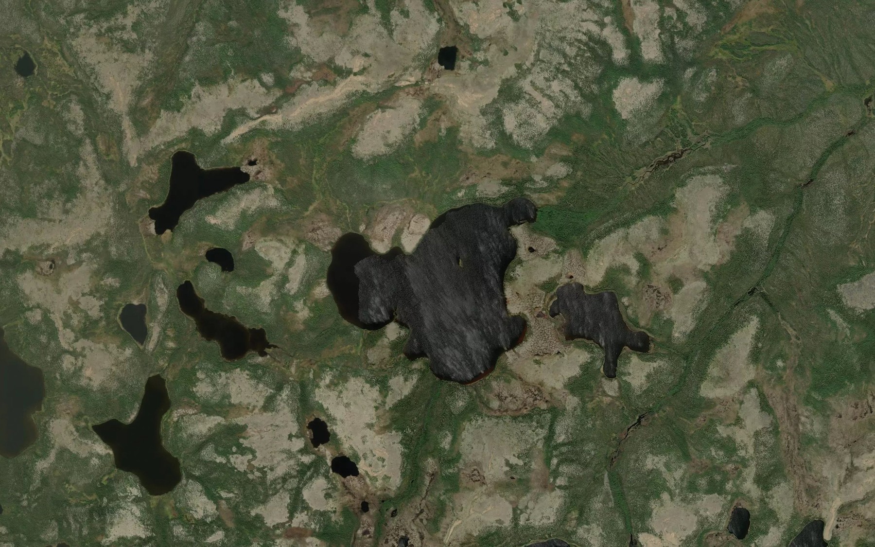 Satellite map of the Wiwsianski Lake