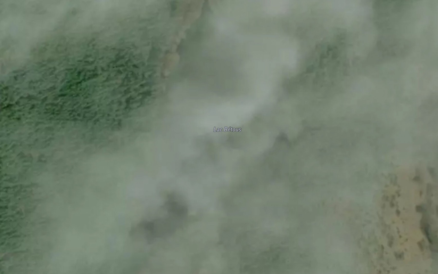 Satellite map of the Lac Betous