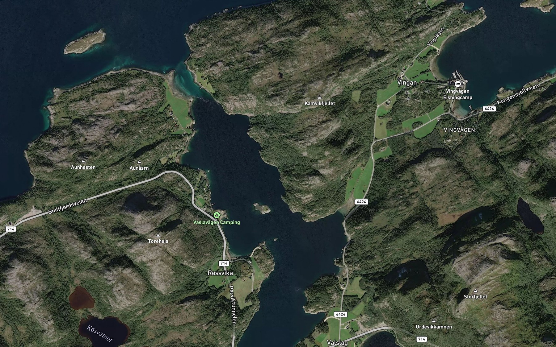 Satellite map of the Klippervika