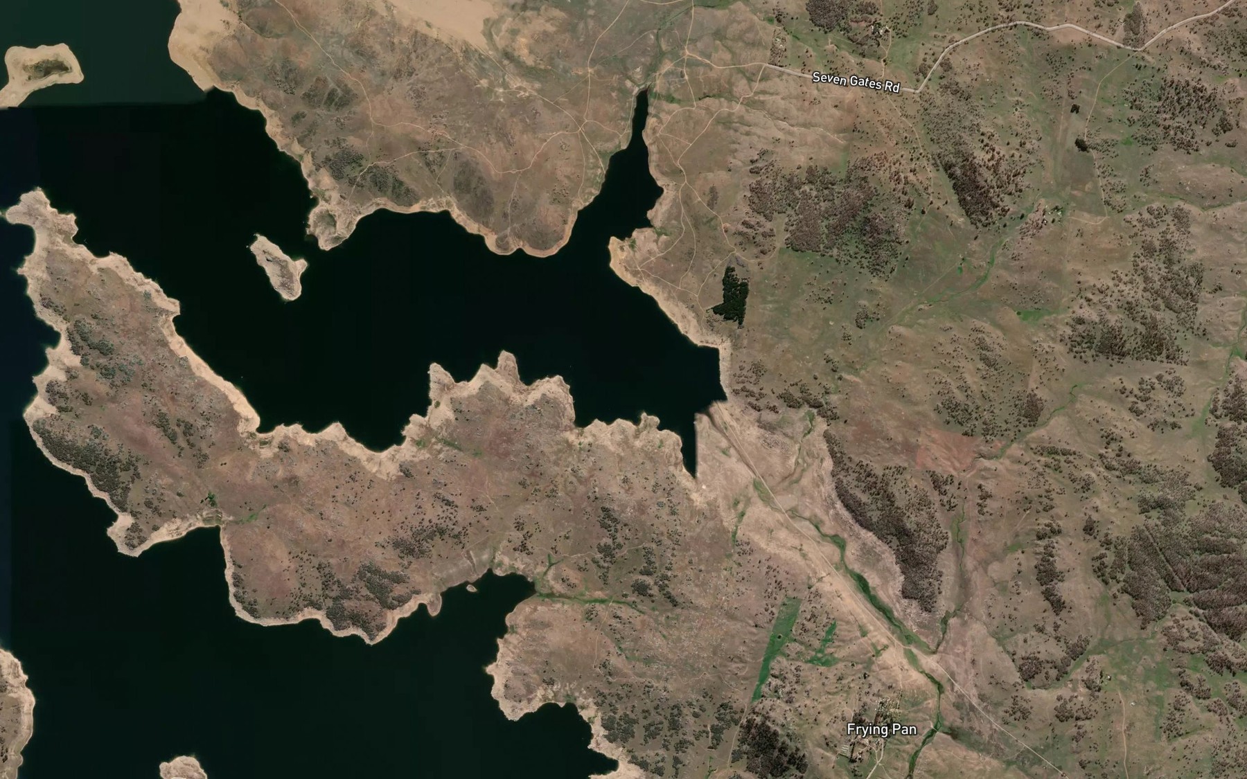 Satellite map of the Frying Pan Arm