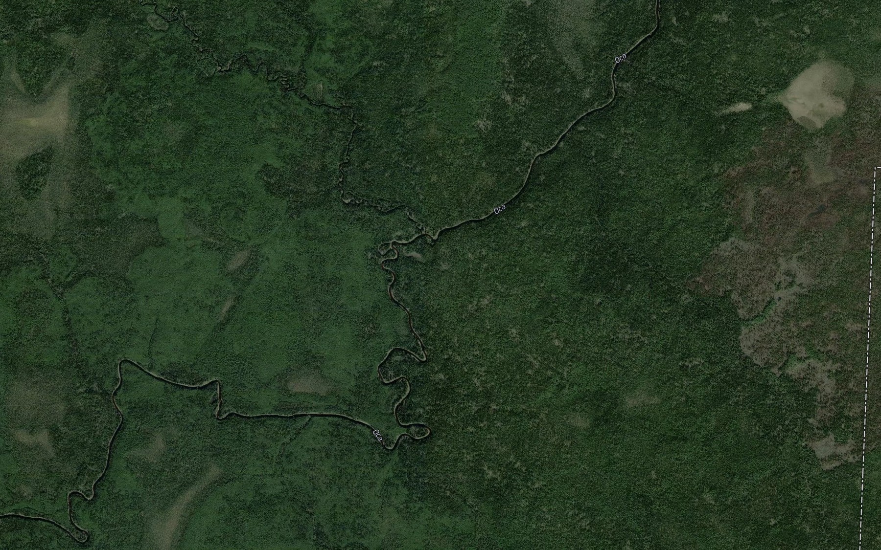 Satellite map of the Shervozh