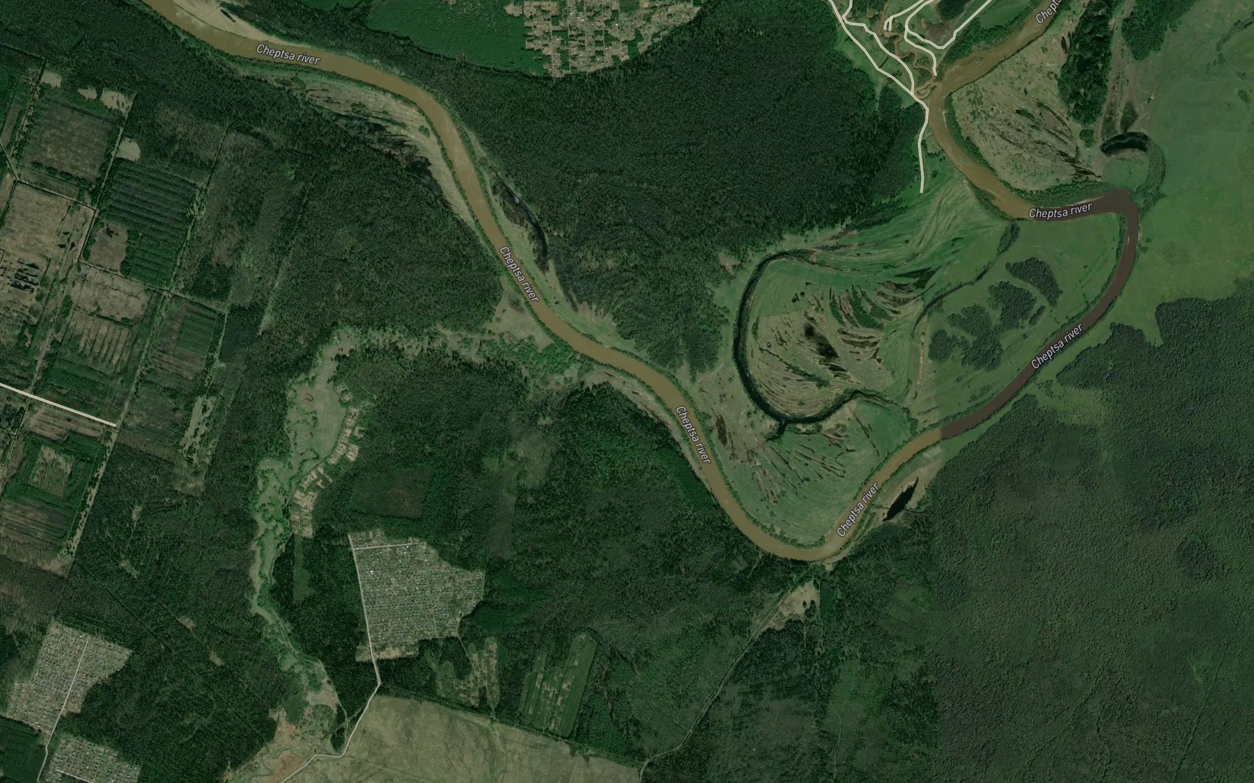 Satellite map of the Kuz'ma