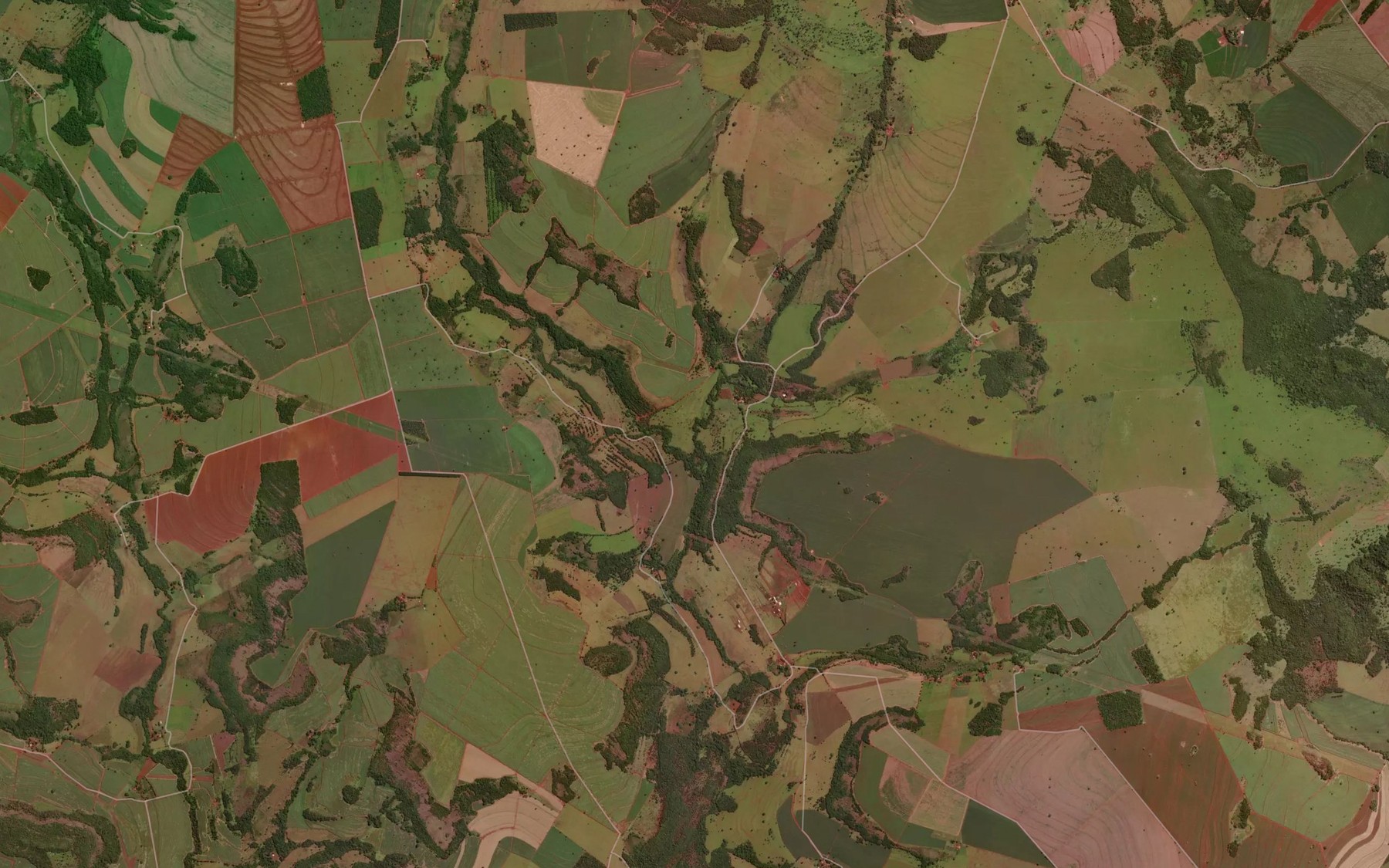 Satellite map of the Corrego da Bananeira