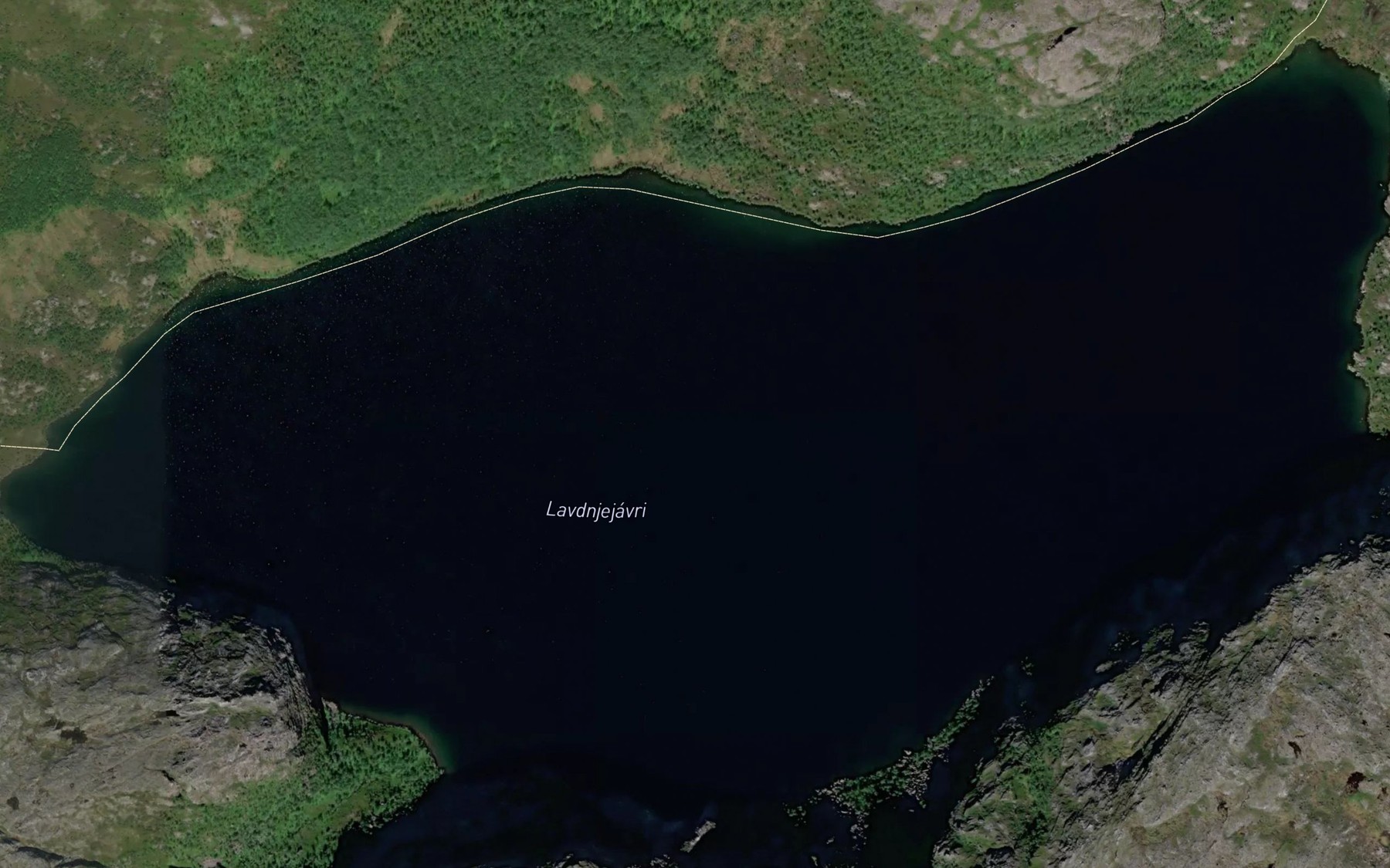 Satellite map of the Ytre Torvfjellvatnet