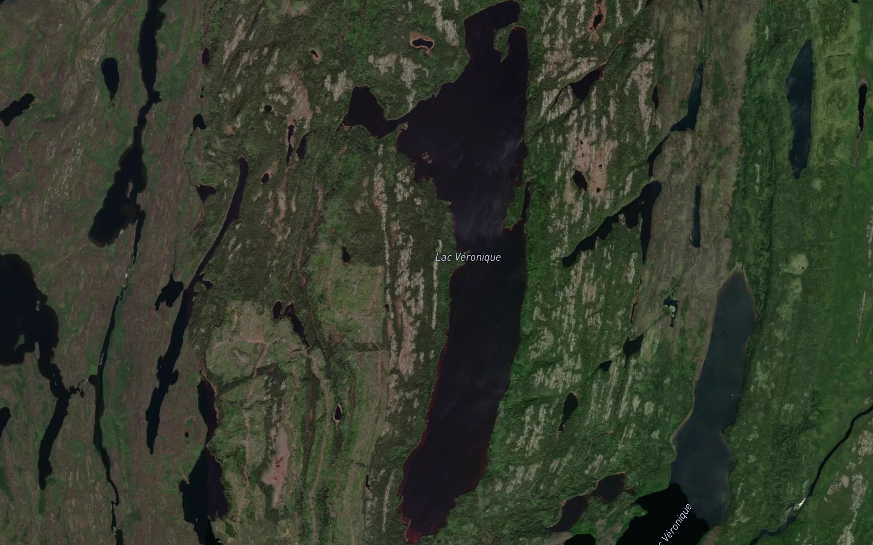 Satellite map of the Lac Veronique