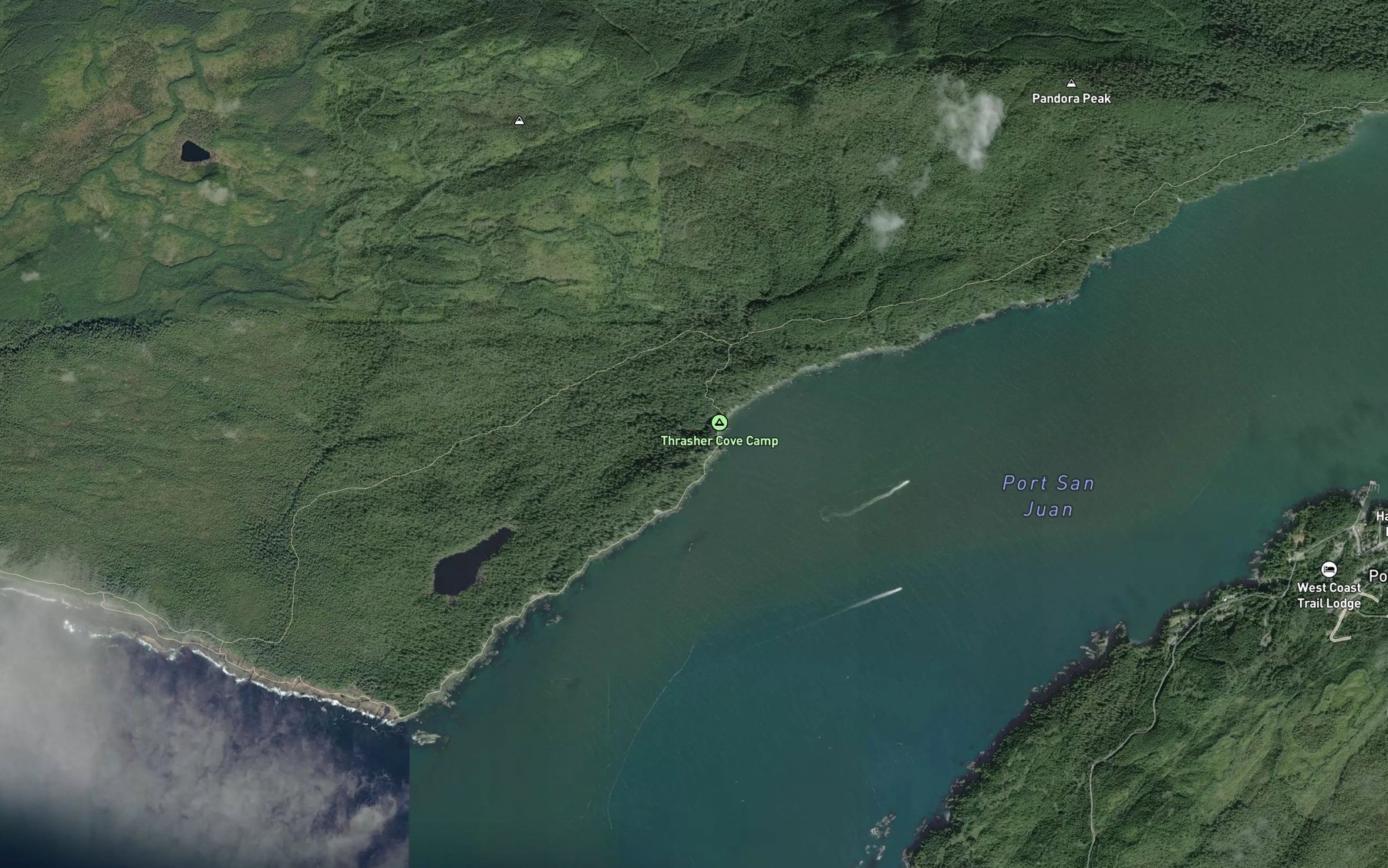 Satellite map of the Hobbs Creek