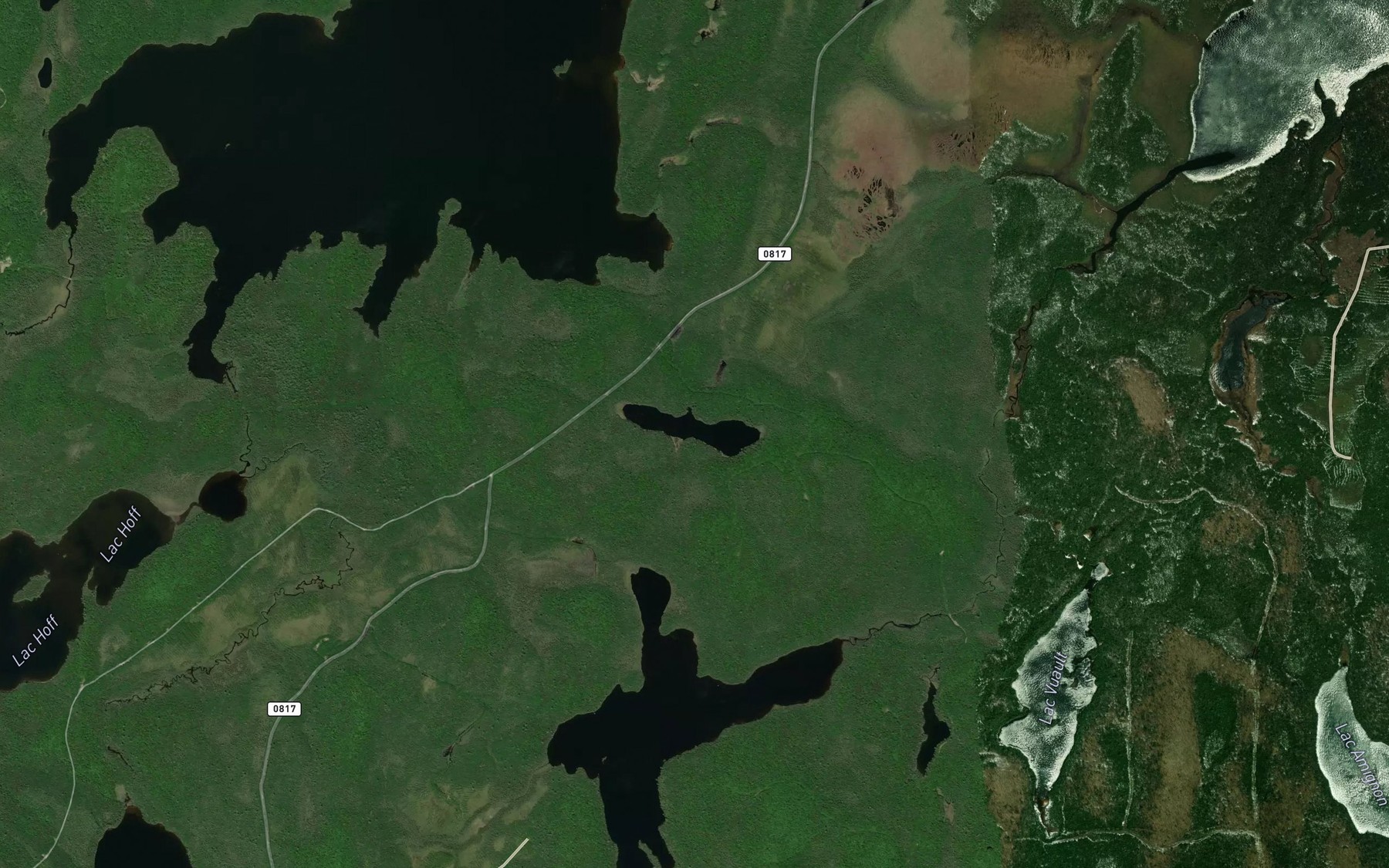 Satellite map of the Lac Libage