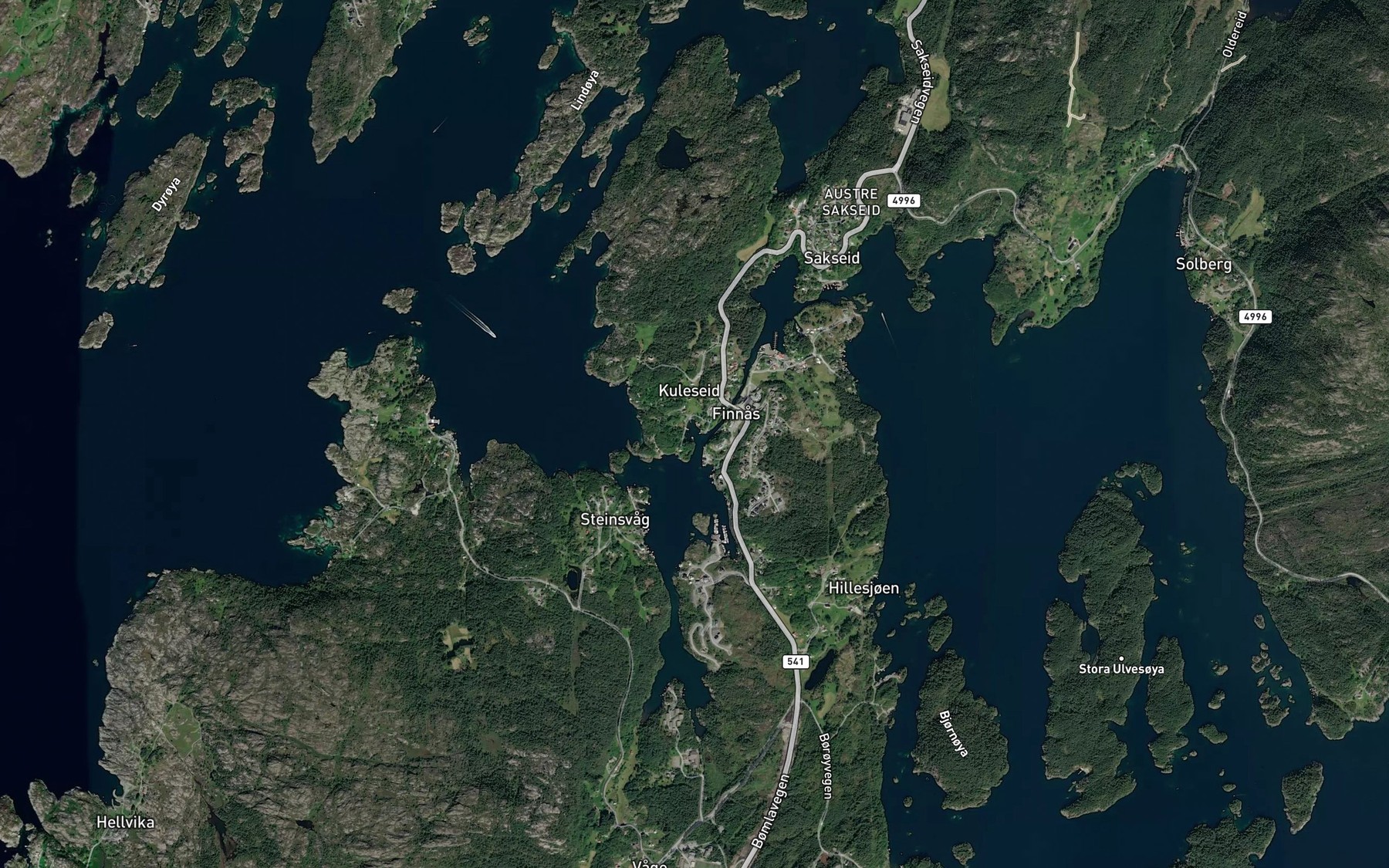 Satellite map of the Storafjora