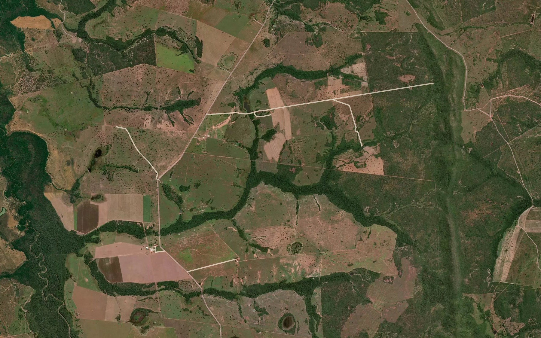 Satellite map of the Corrego Cerradao