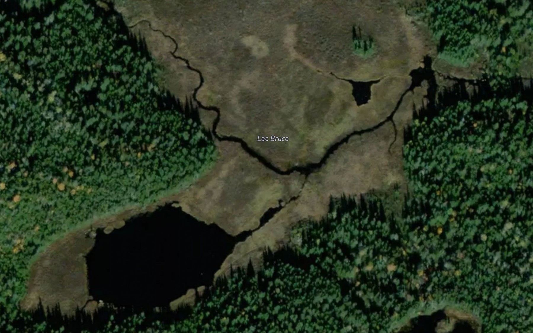 Satellite map of the Lac Bruce