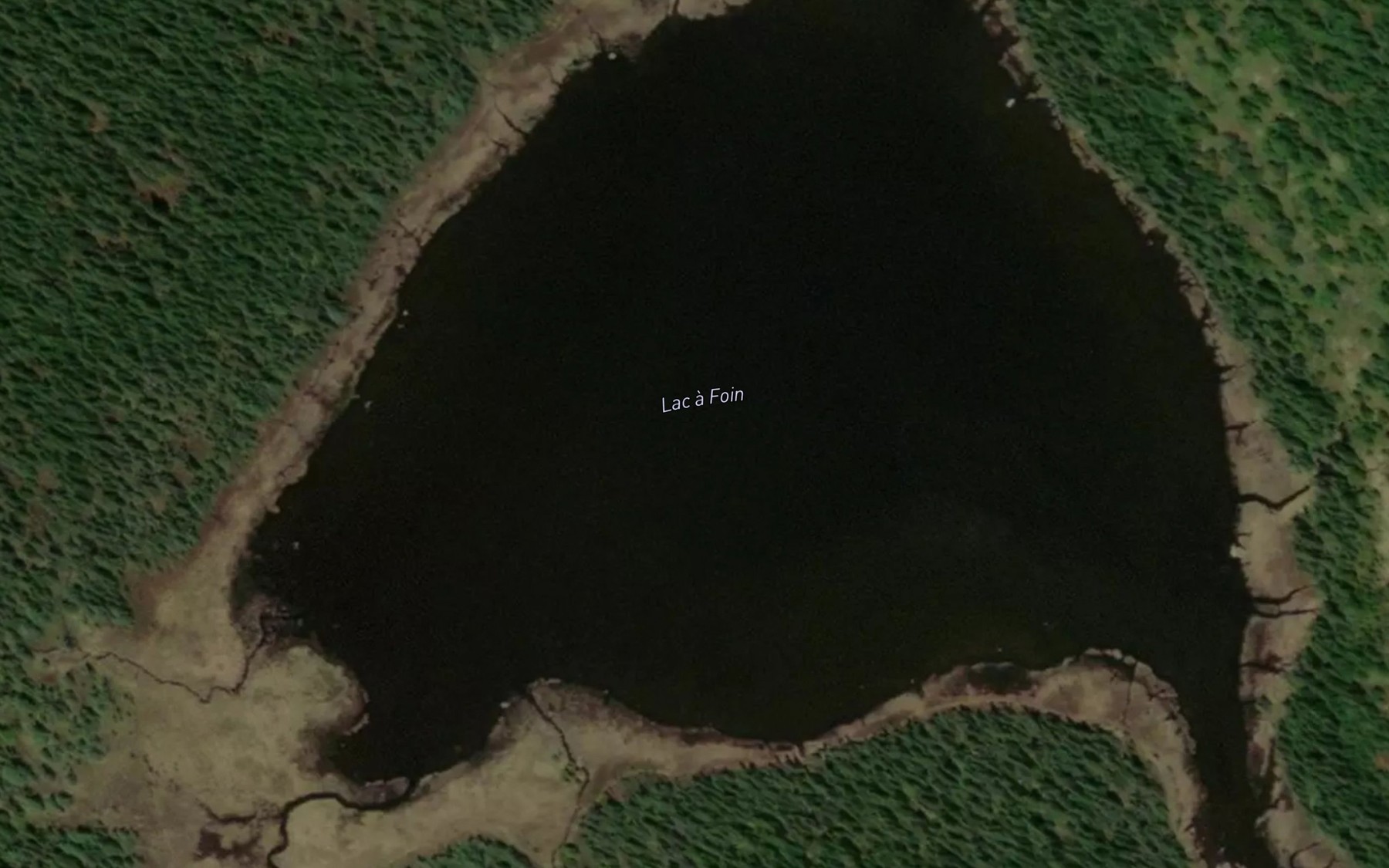 Satellite map of the Lac a Foin
