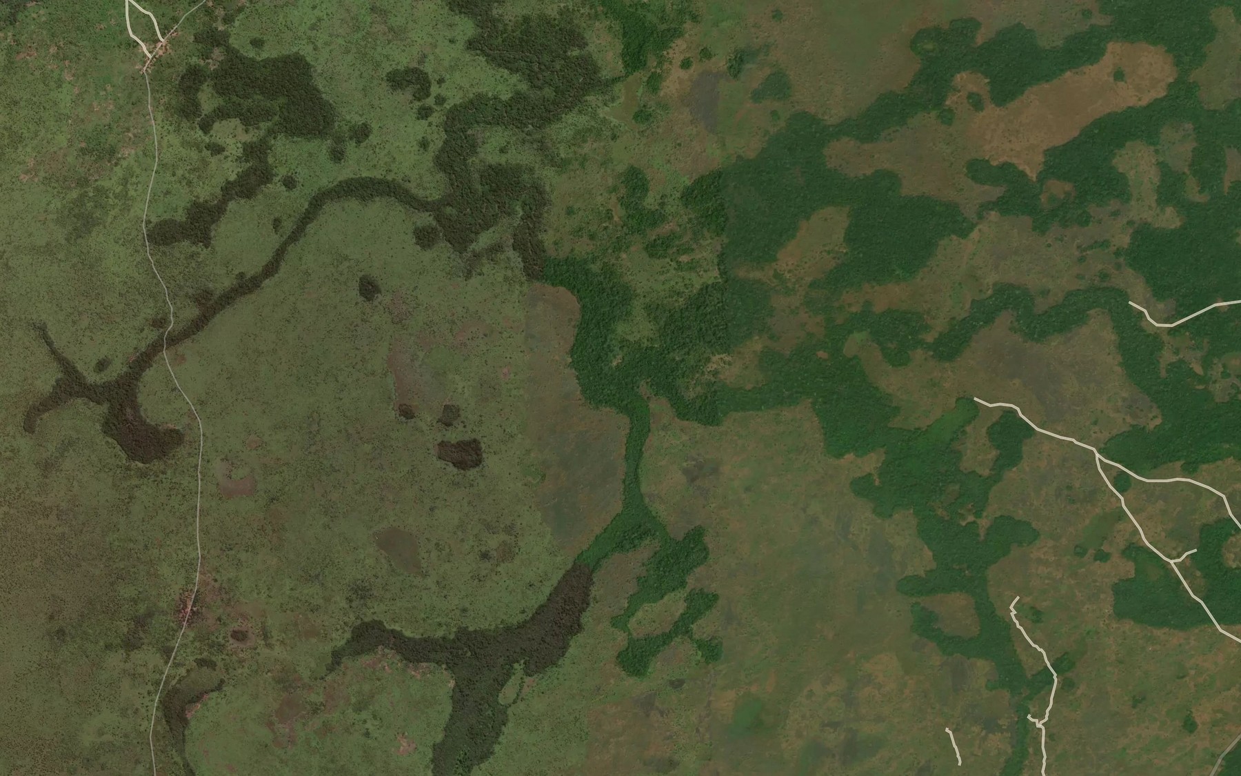 Satellite map of the Bakutu