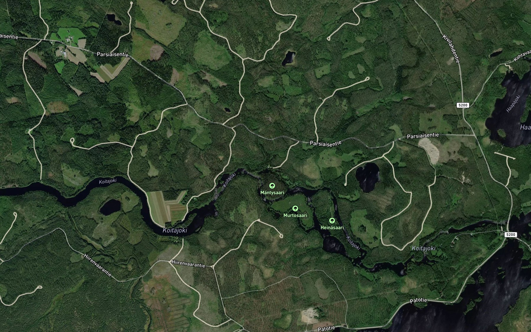 Satellite map of the Kukkapuro