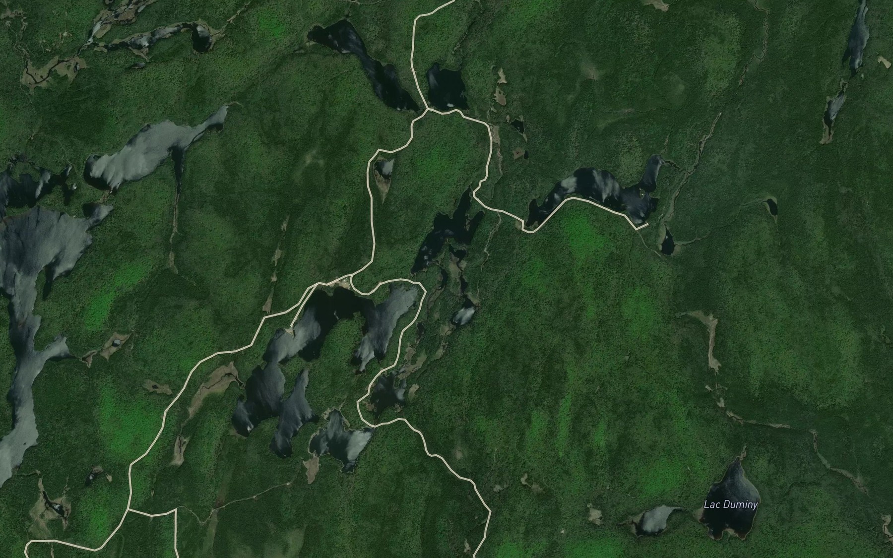 Satellite map of the Lac Georgiana