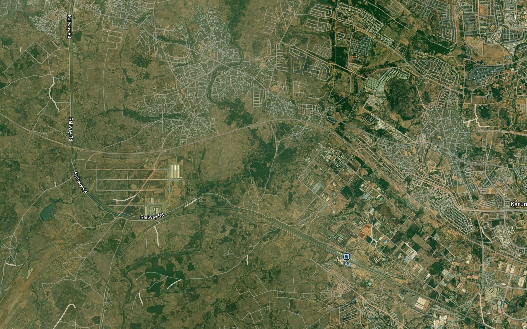 Satellite map of the River Faidna