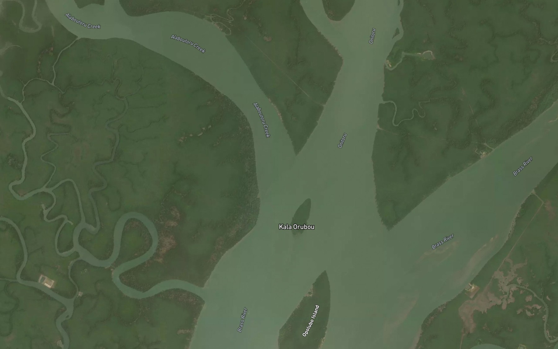 Satellite map of the Alaboutoru Creek
