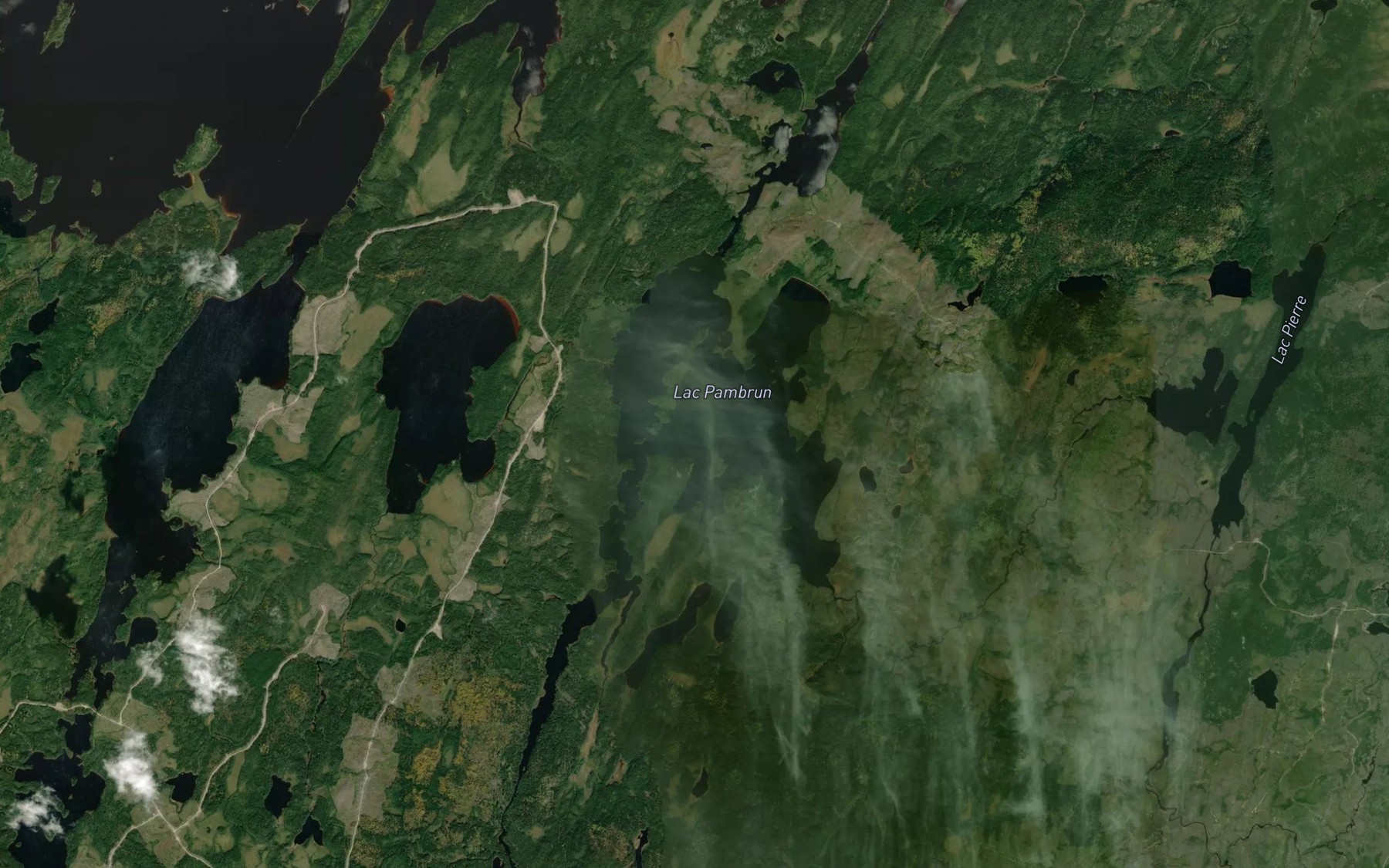 Satellite map of the Lac Pambrun