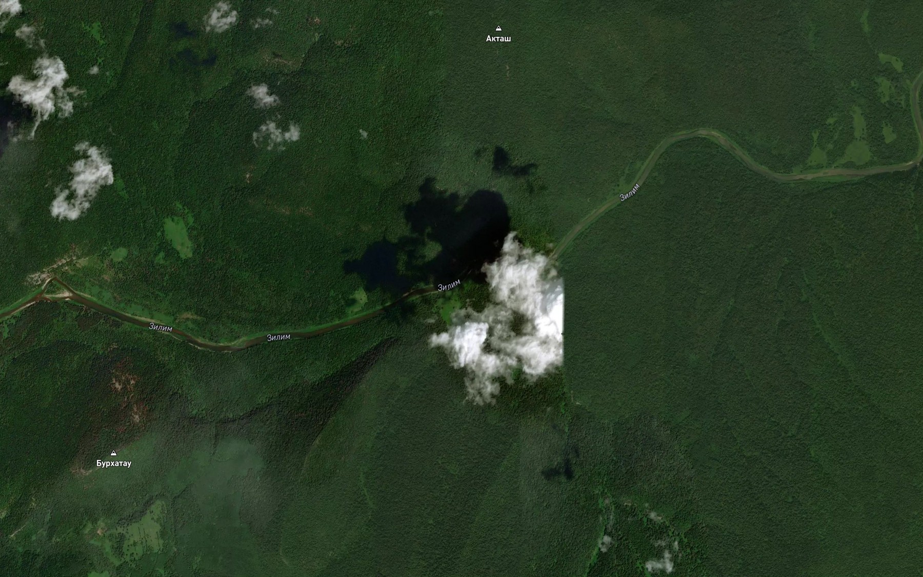 Satellite map of the Bol'shaya Karamala