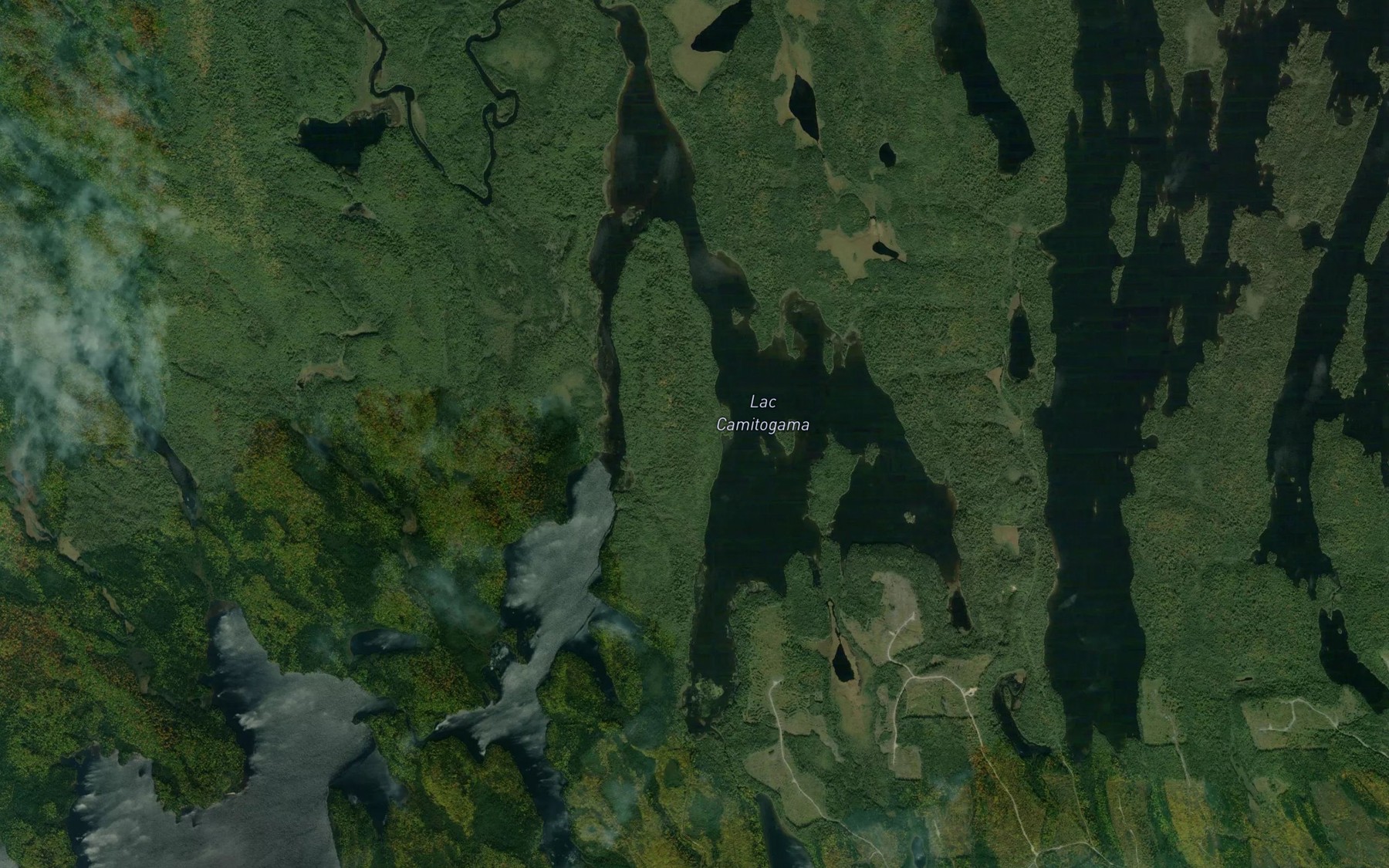 Satellite map of the Lac Camitogama