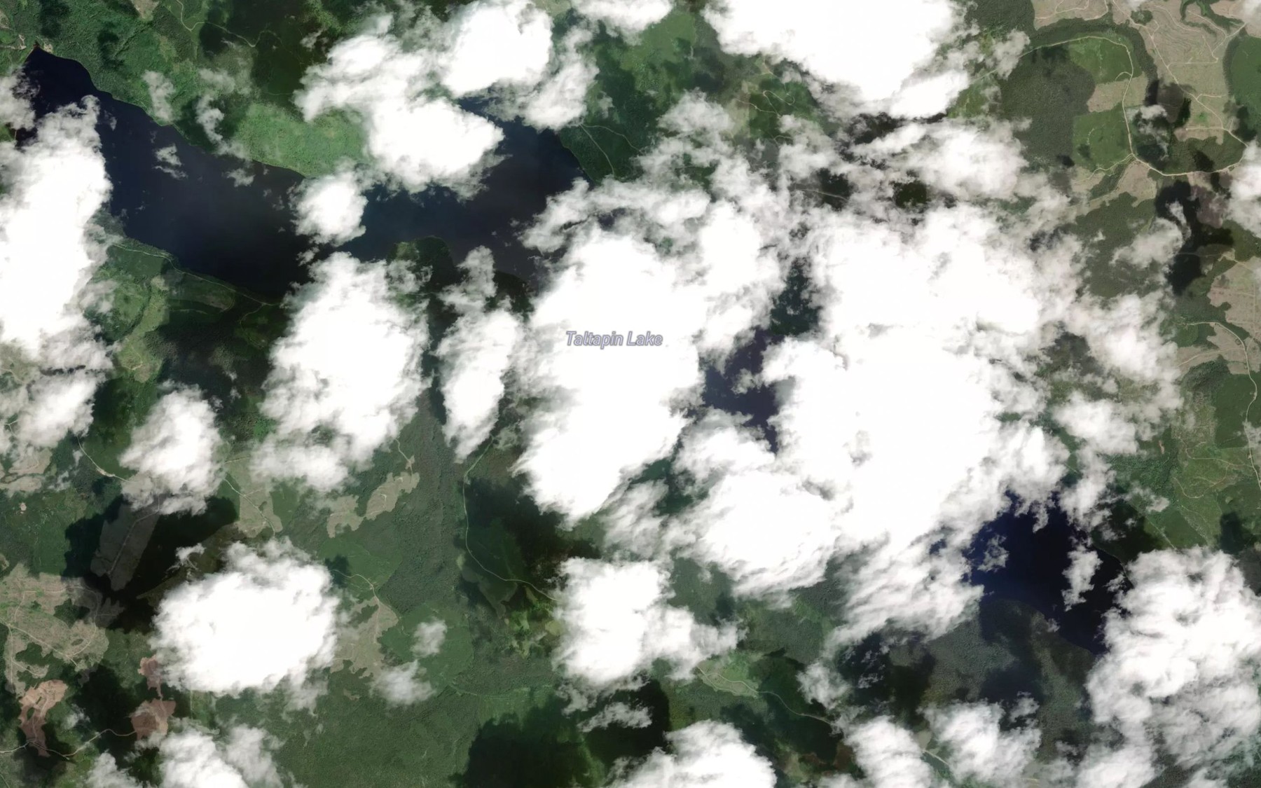 Satellite map of the Taltapin Lake