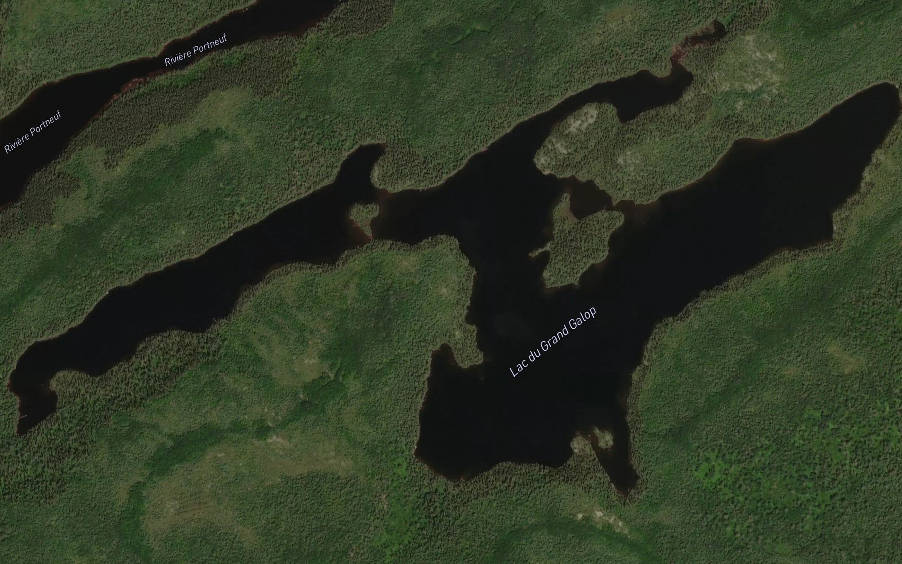 Satellite map of the Lac du Grand Galop