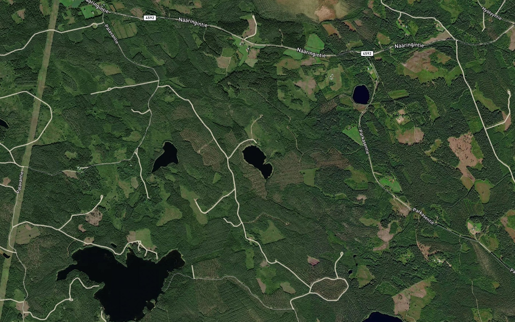 Satellite map of the Sorvanen