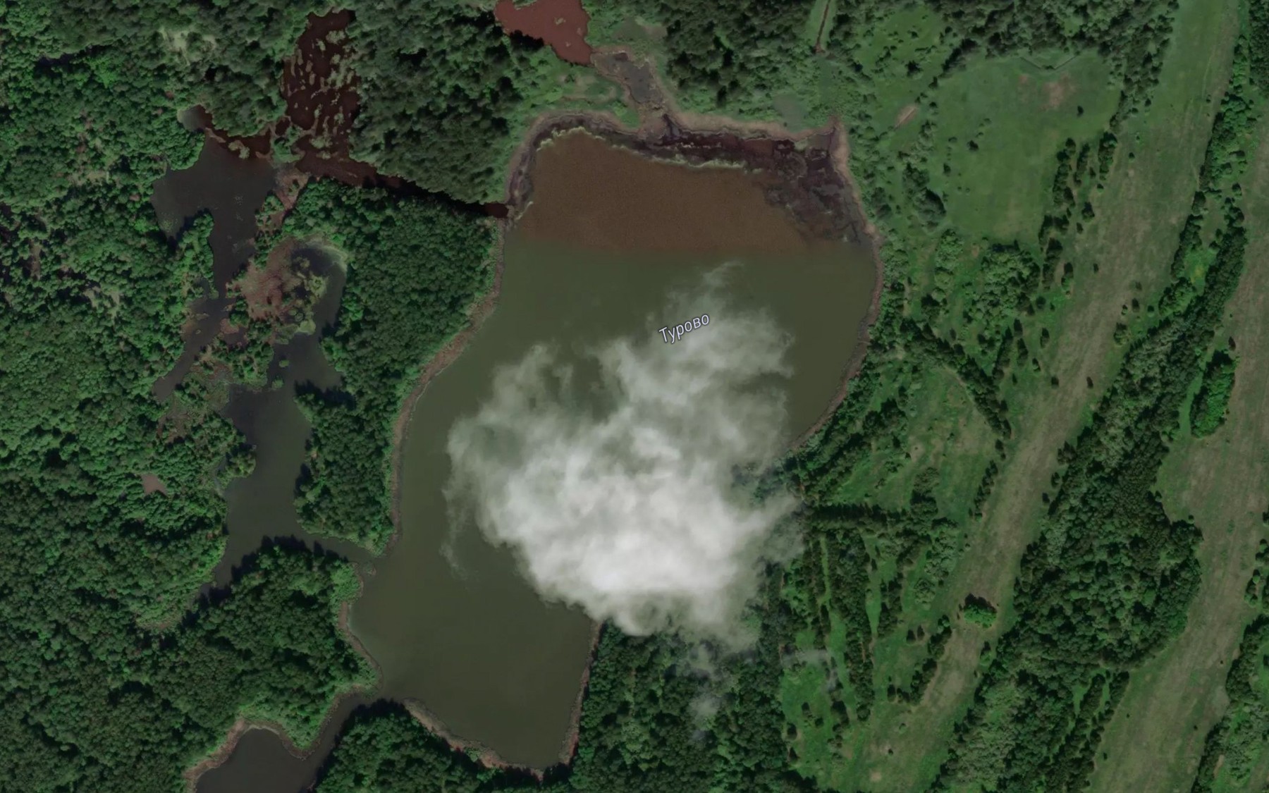 Satellite map of the Ozero Turovo
