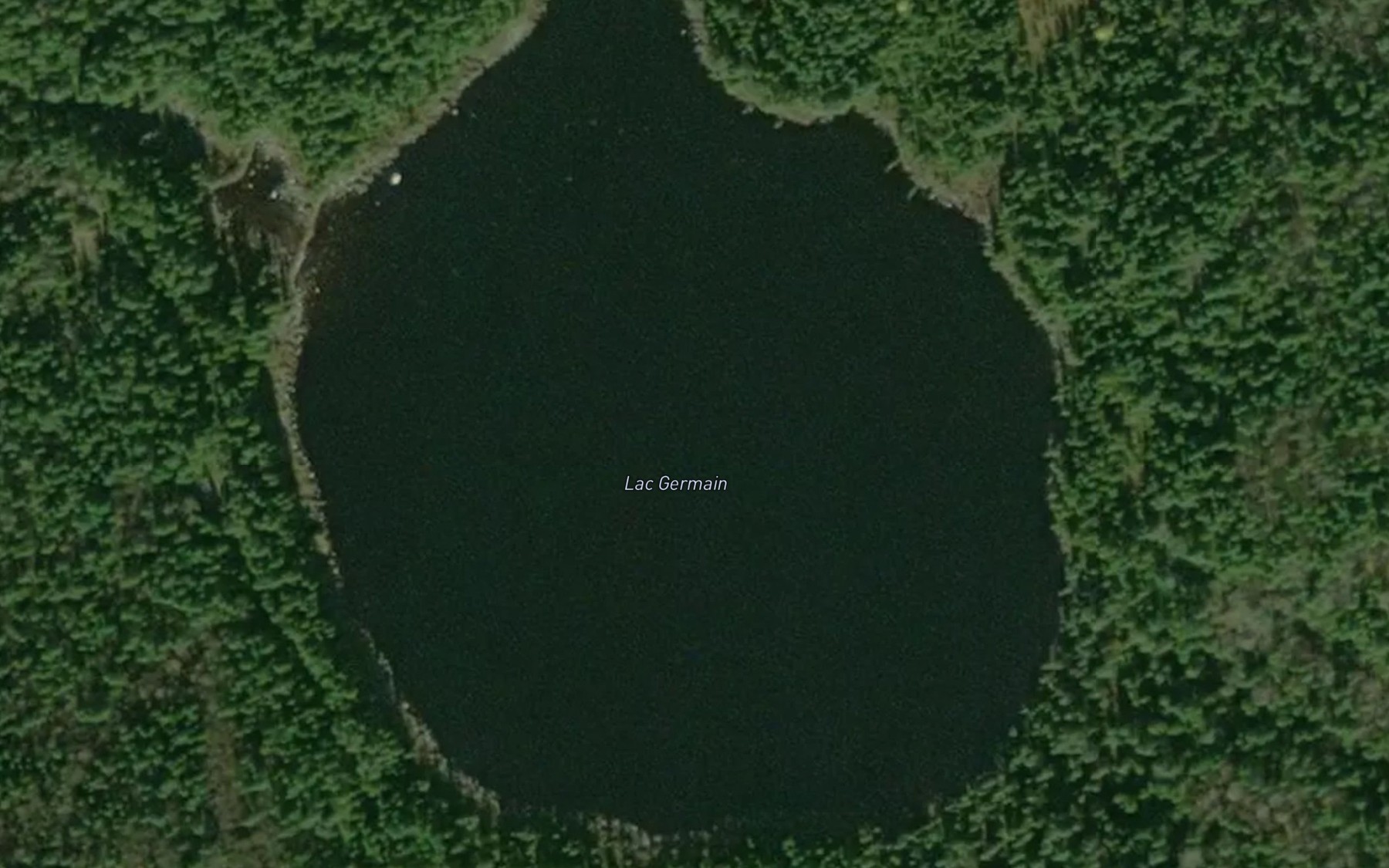 Satellite map of the Lac Germain