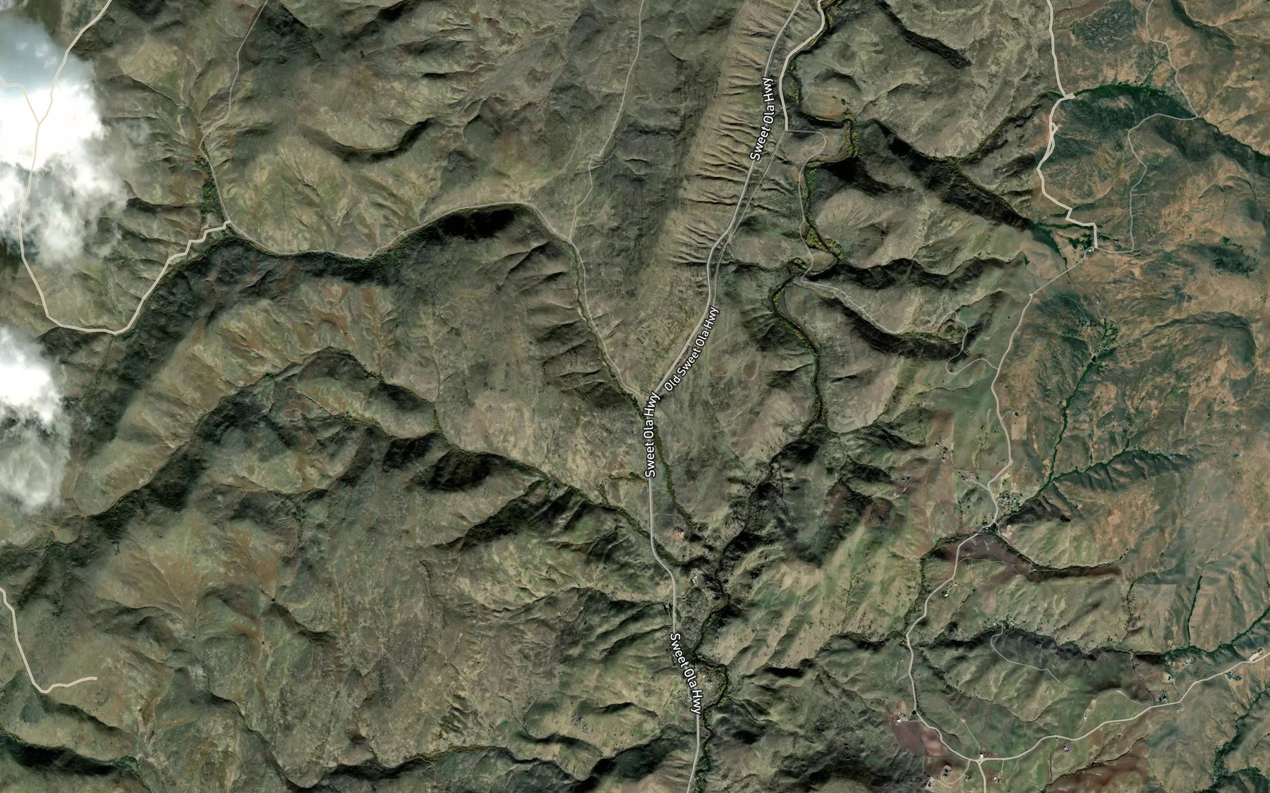 Satellite map of the Box Spring