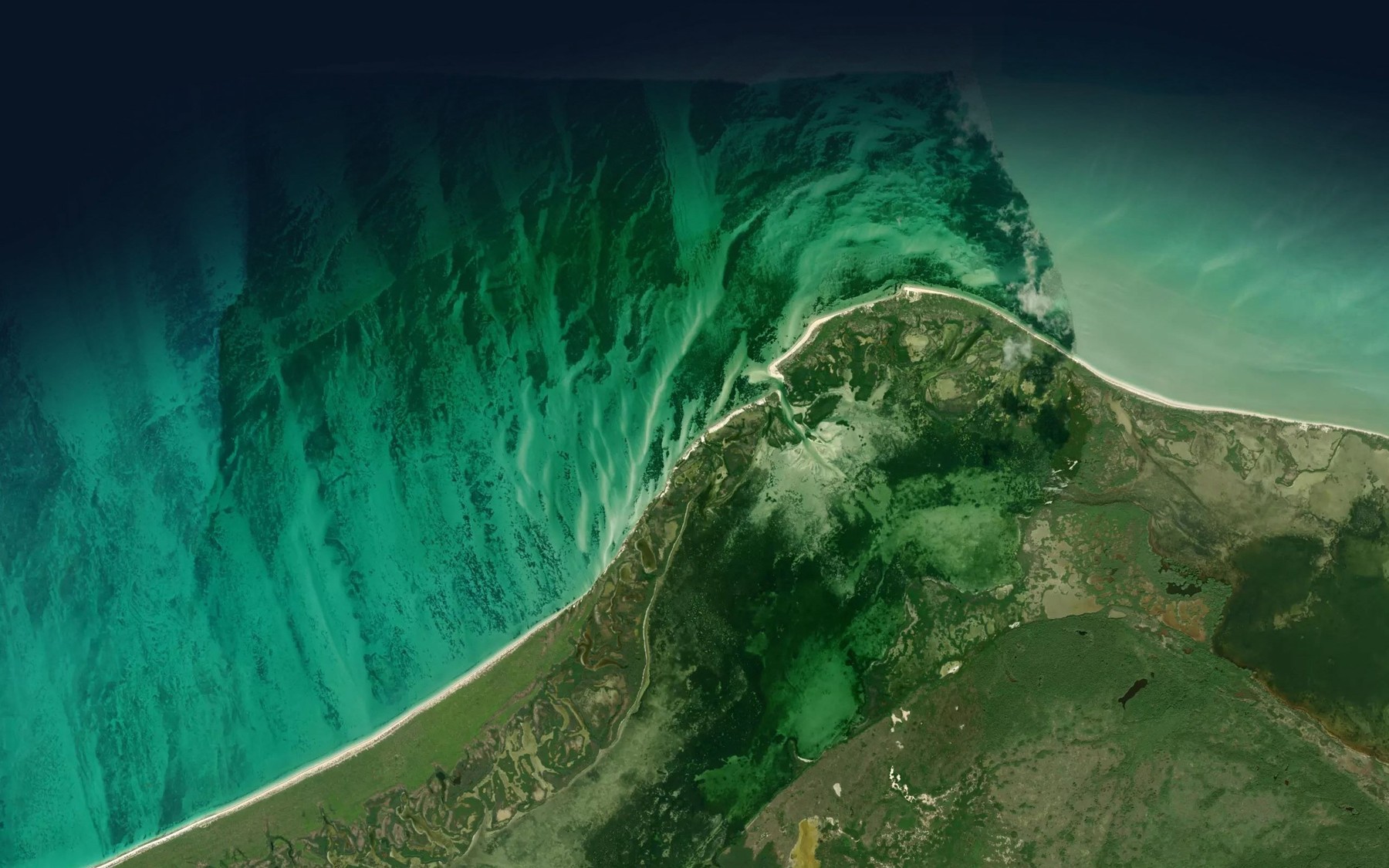 Satellite map of the Boca Santa Paula