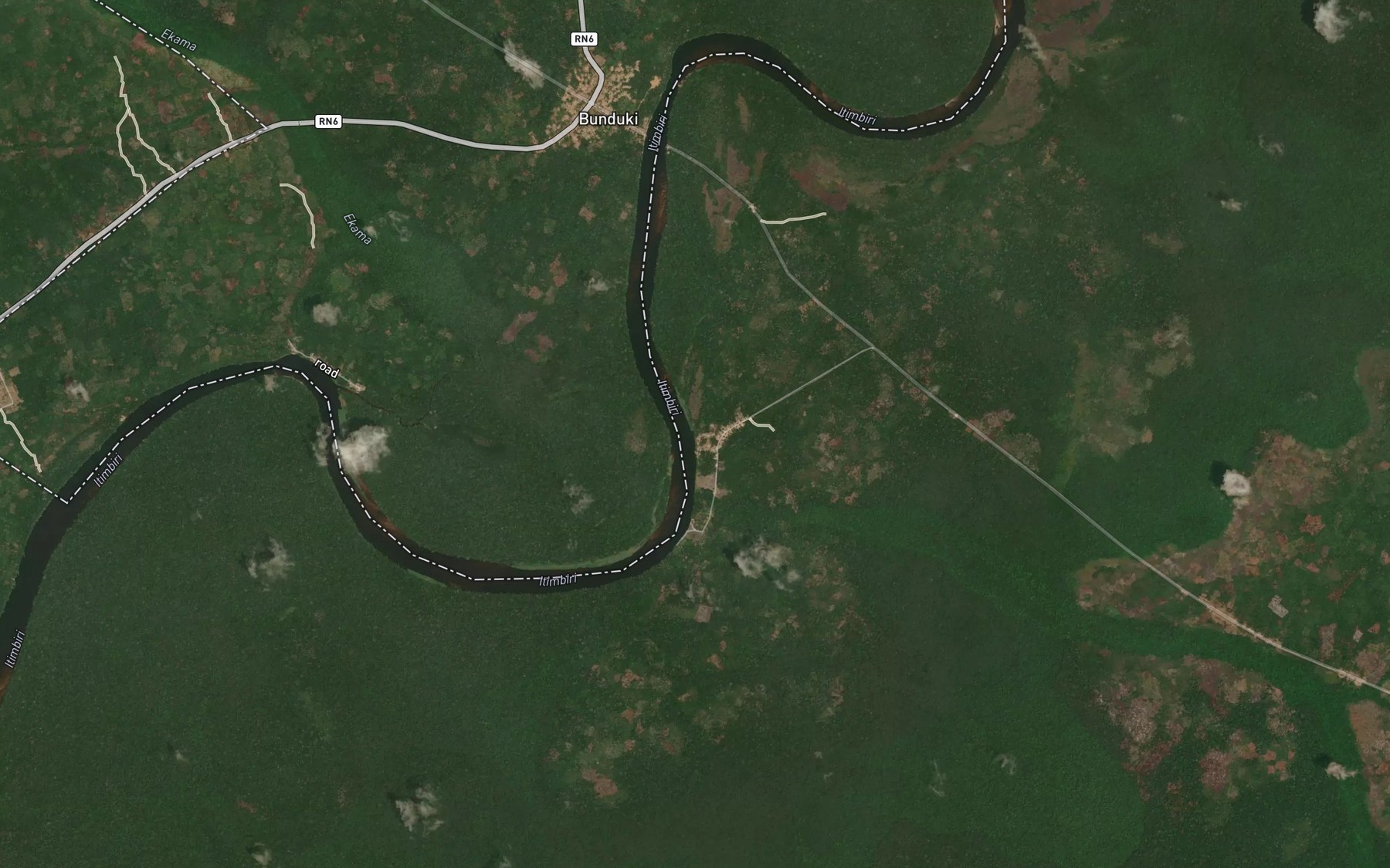 Satellite map of the Yungo