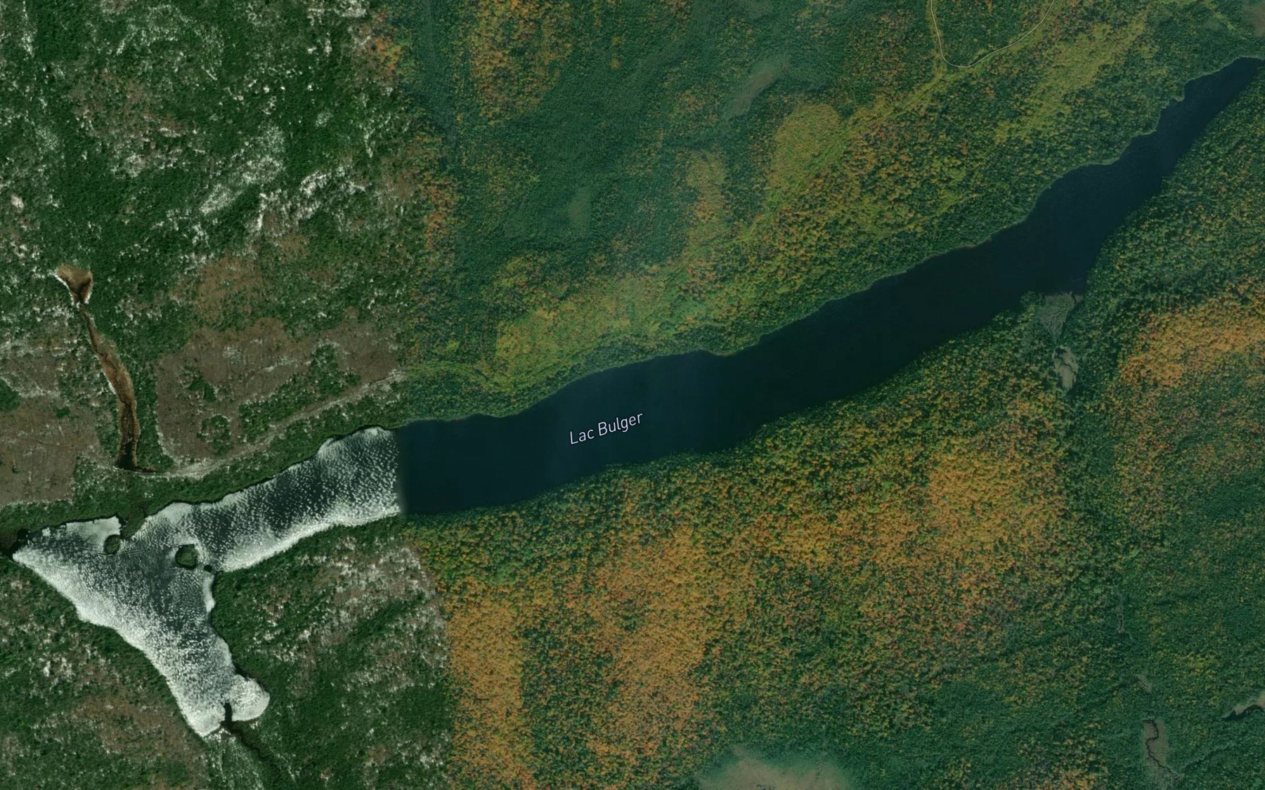 Satellite map of the Lac Bulger