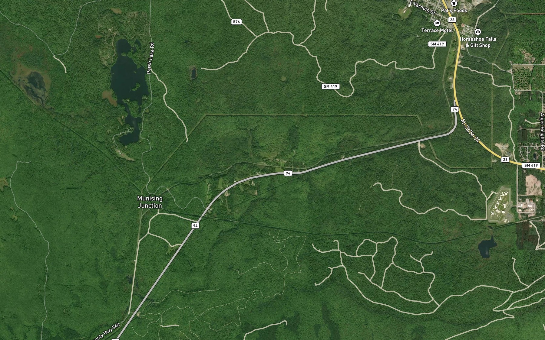Satellite map of the Valley Spur Creek