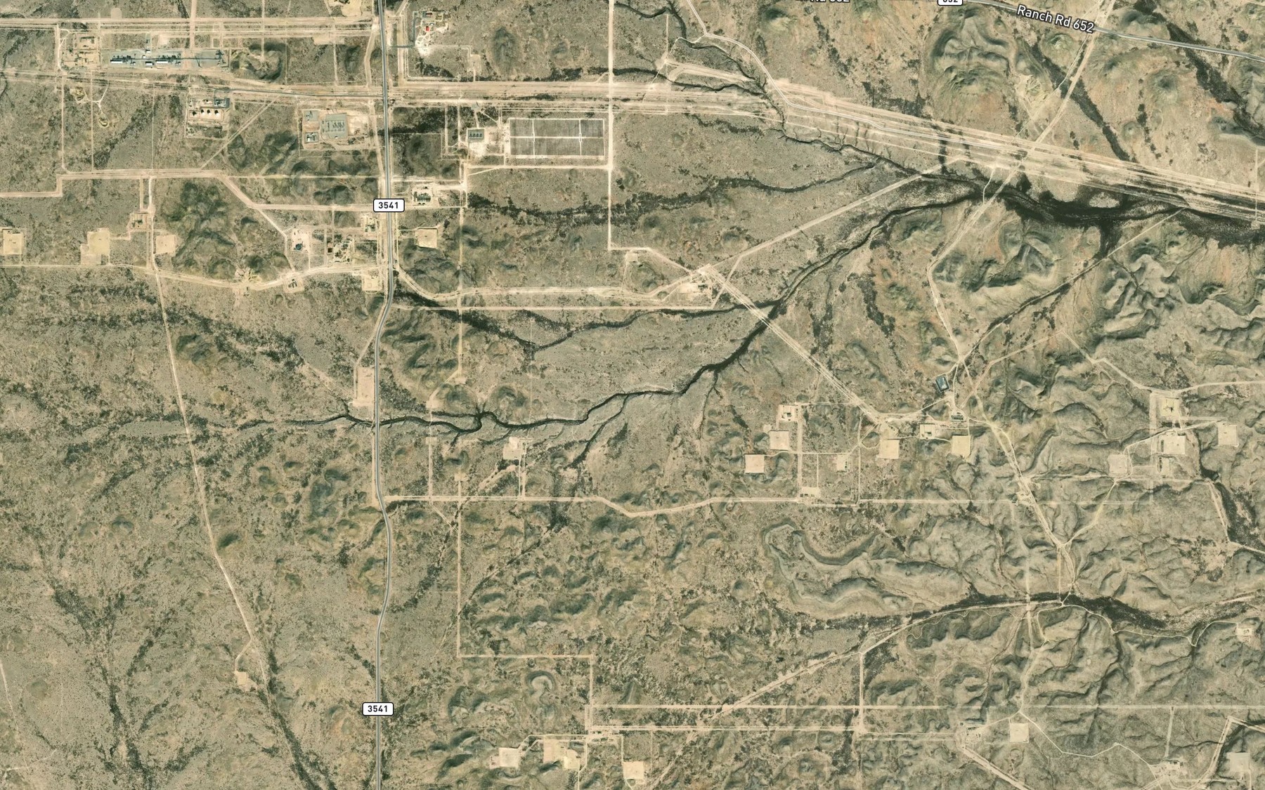Satellite map of the Cottonwood Springs