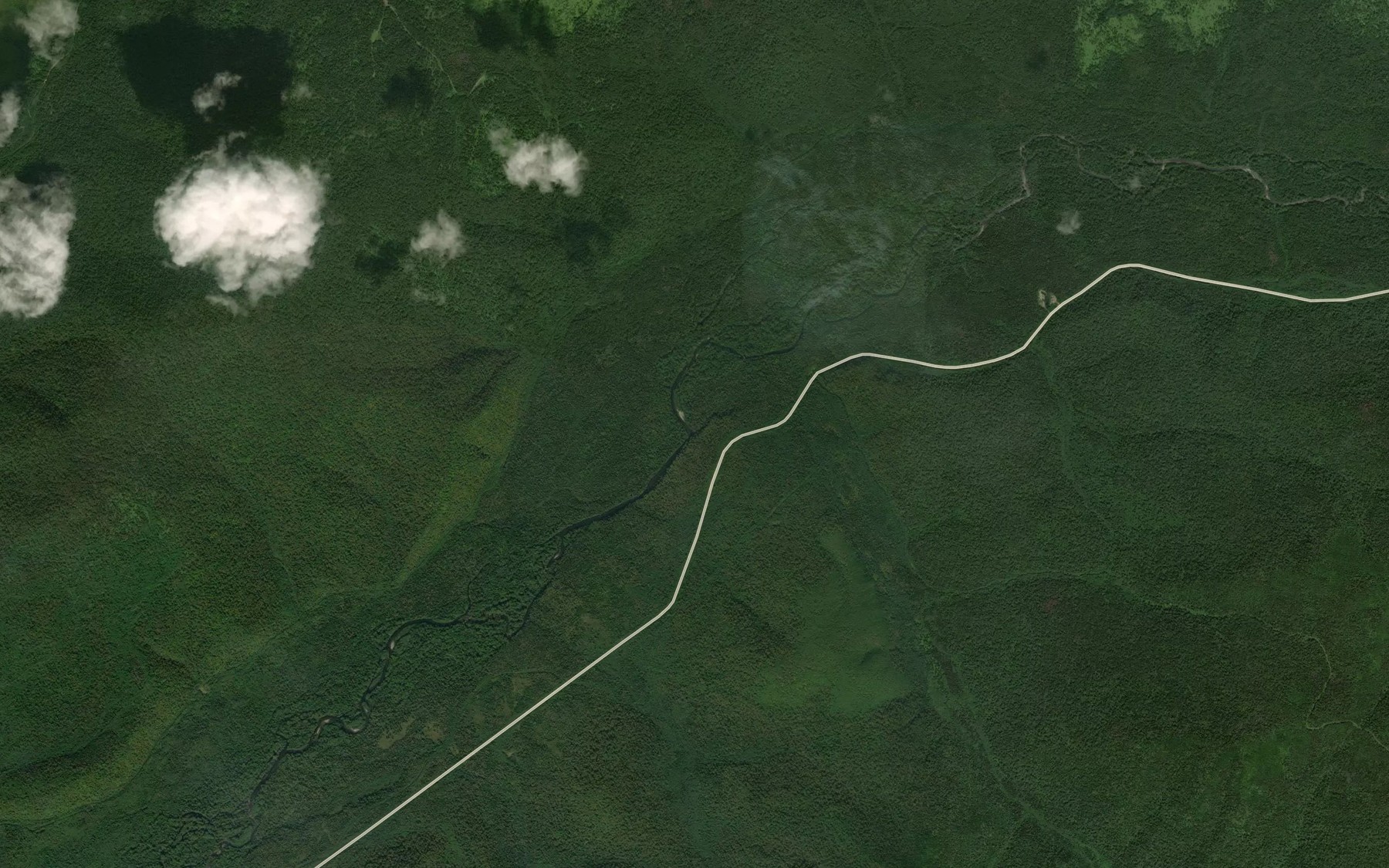 Satellite map of the Michina