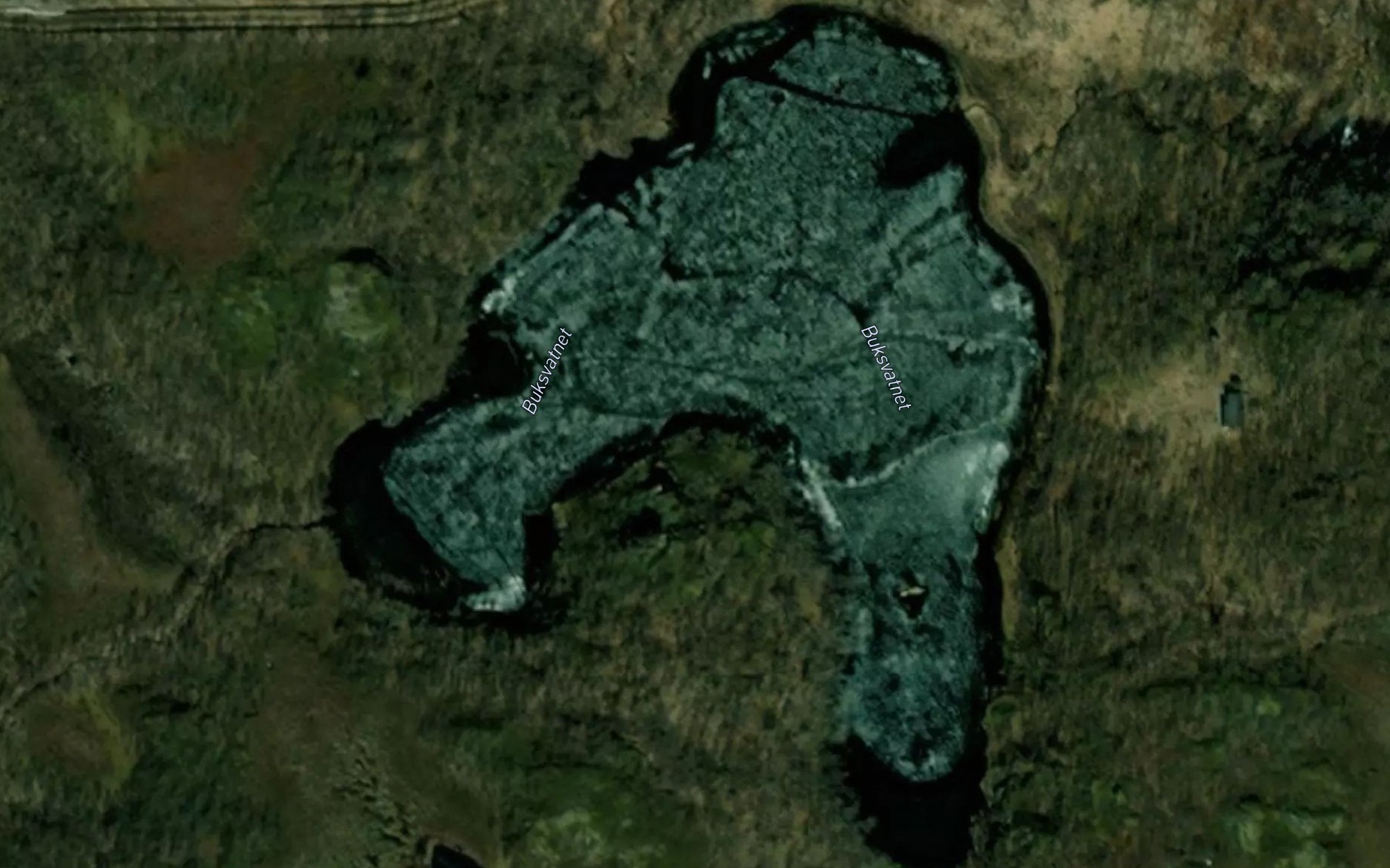 Satellite map of the Buksvatnet