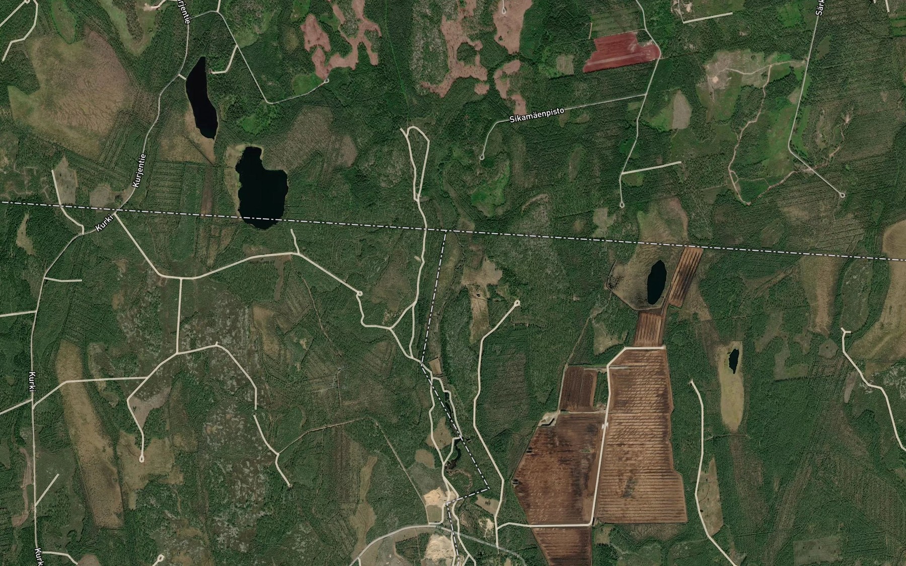 Satellite map of the Majurinprunni