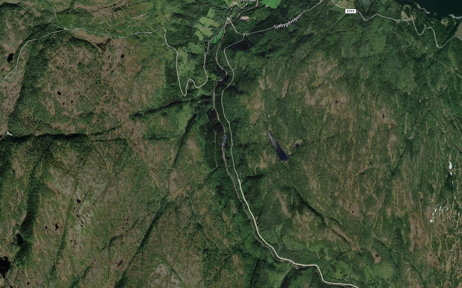Satellite map of the Kvernbekken